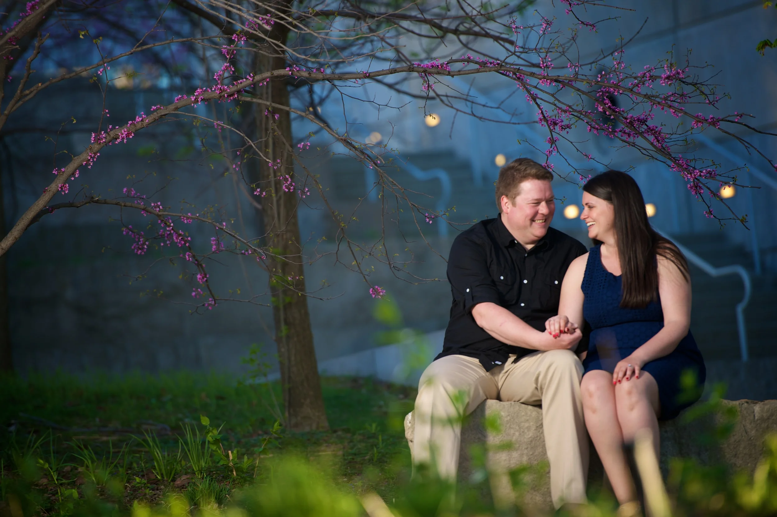 Kristal & Eric Engagement at Indianapolis Downtown Canal