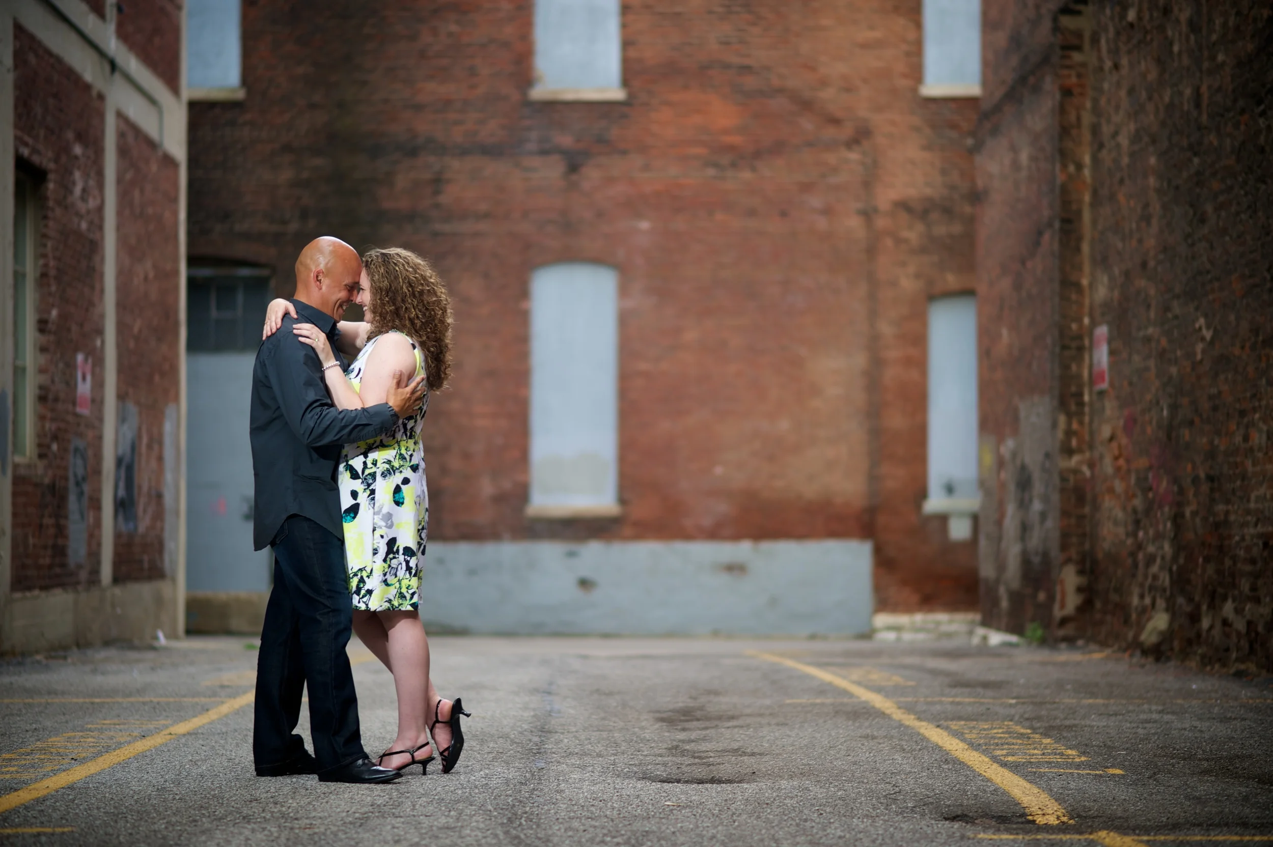 Downtown Indianapolis Engagement Shoot