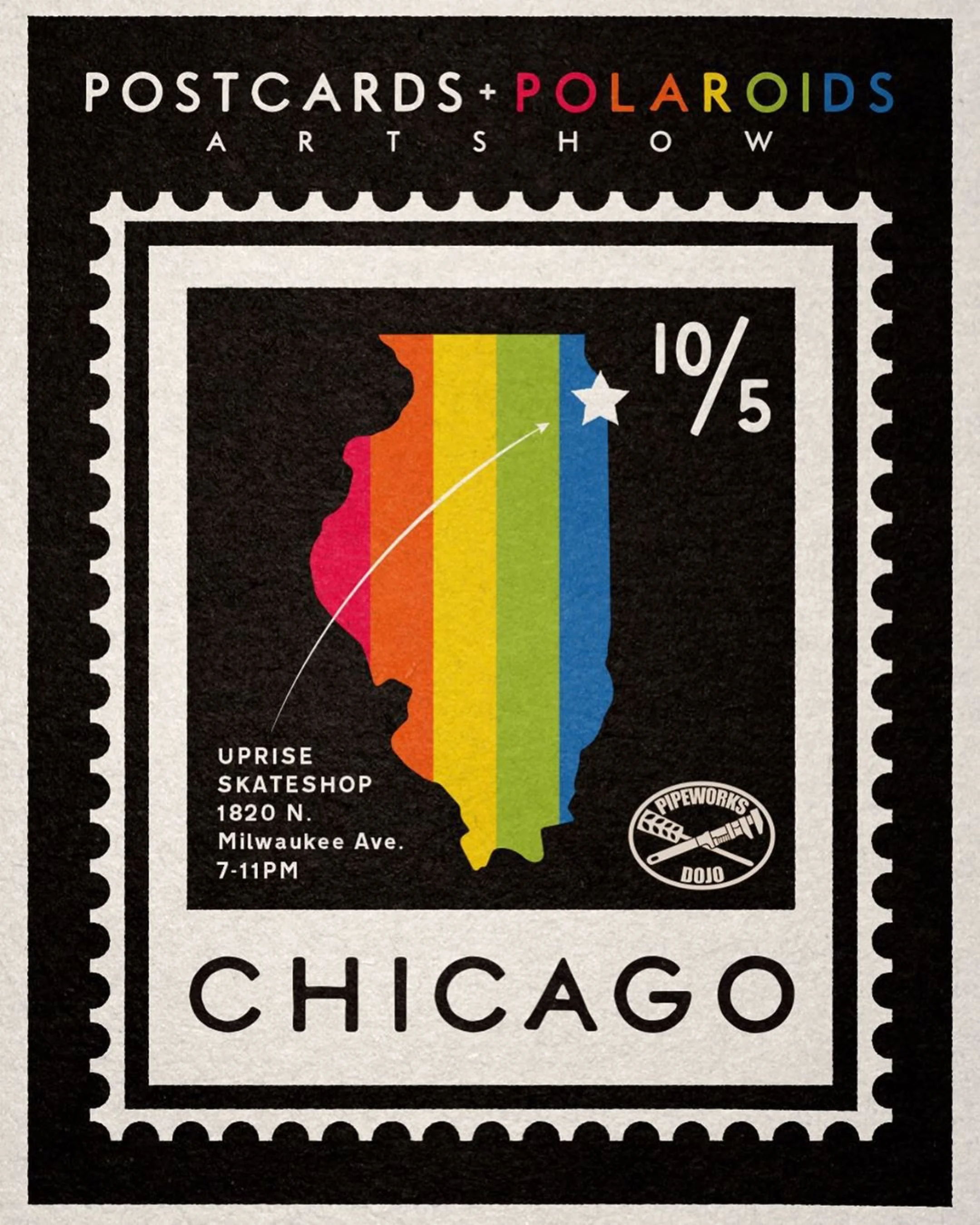 Postcards and Polaroids Show in Chicago, IL with Uprise Skateshop