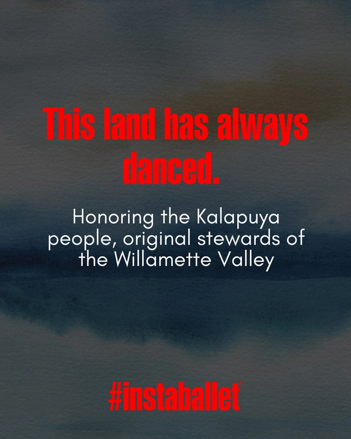 This land has always danced.

Today on #MovementMonday, we honor Indigenous Peoples&rsquo; Day and the Kalapuya people, the original stewards of the Willamette Valley &mdash; whose stories and movement continue to inspire us.

Looking for ways to hon