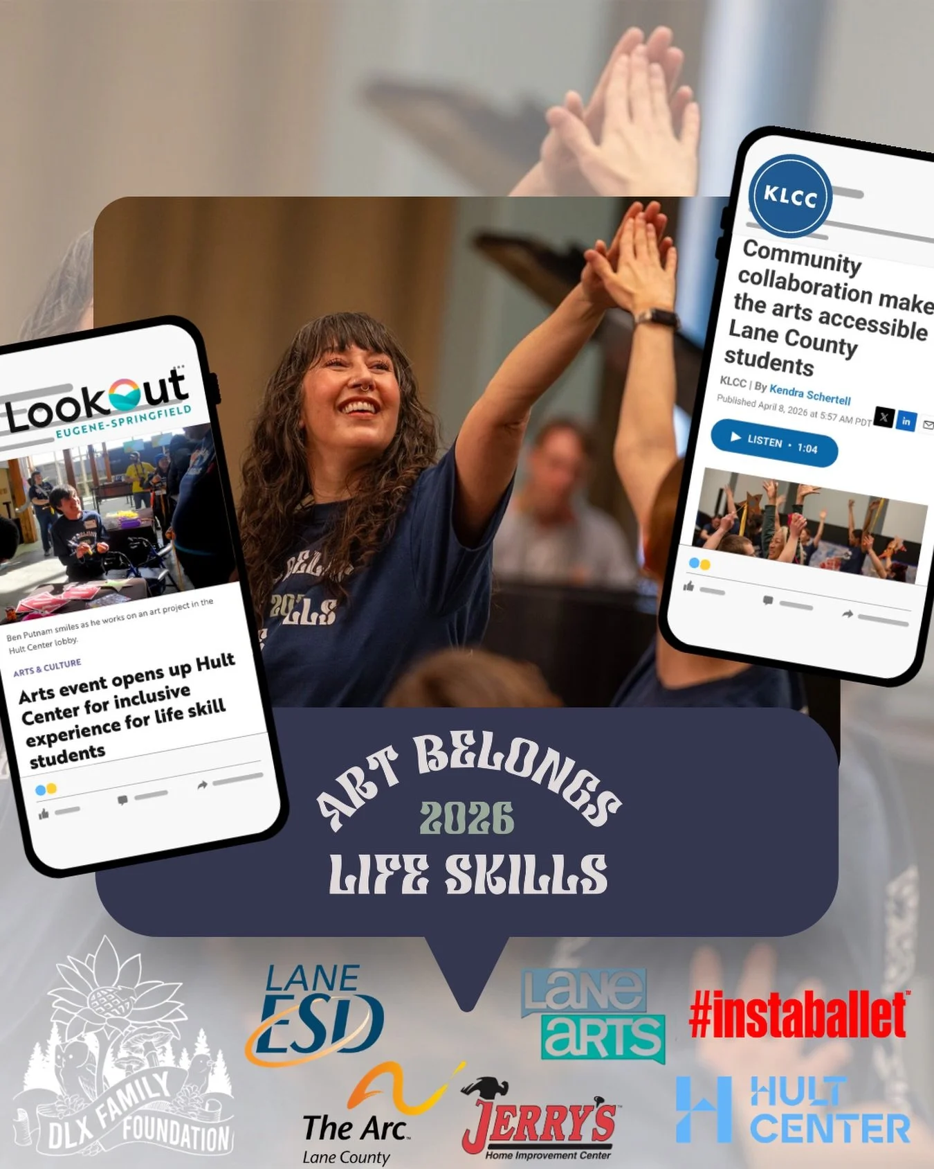 Such an amazing day filled with joy, creativity, and connection! ❤️

ART BELONGS Day brought Life Skills students from across Lane County together to move, create, and express themselves in ways that build confidence and belonging. The energy in the 