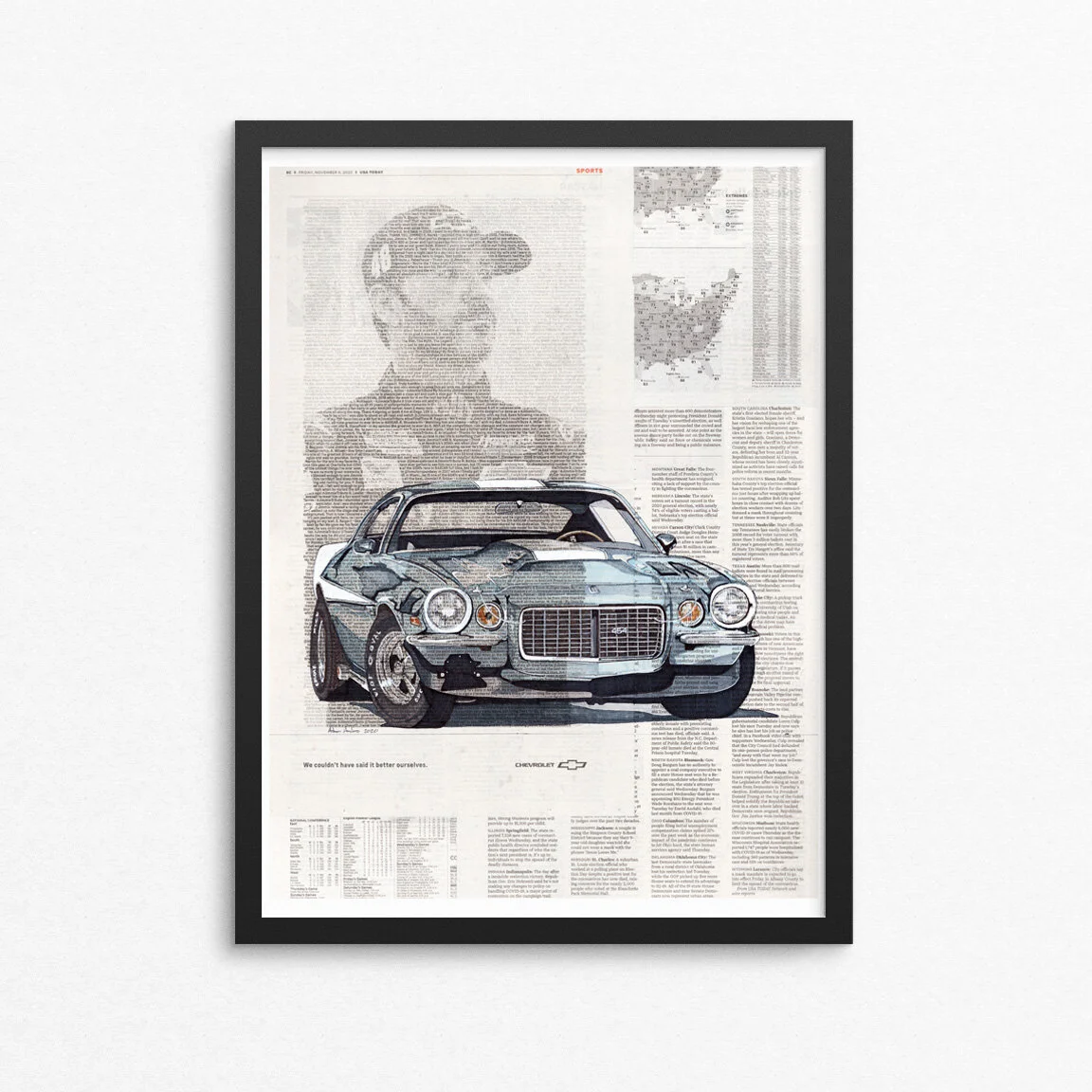 Camaro No1 Framed Fine Art Print 18x24.jpg