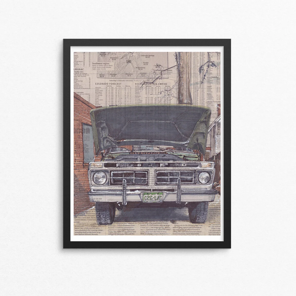 Ford No1 Framed Fine Art Print 16x20.jpg