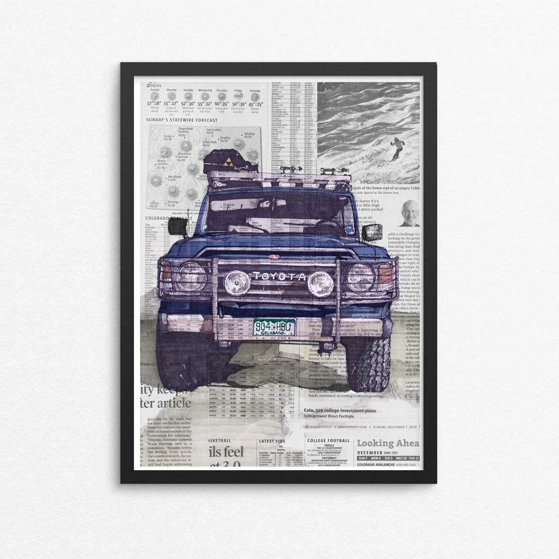 FJ60 No1 Framed Fine Art Print 18x24.jpg