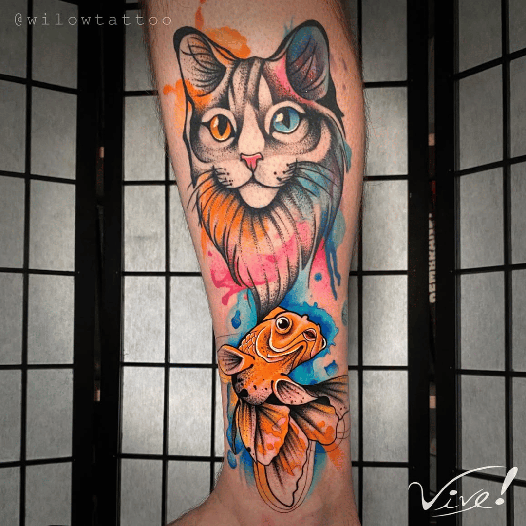 Watercolour pet portrait by Wilbert at Black Diamond Port Adelaide