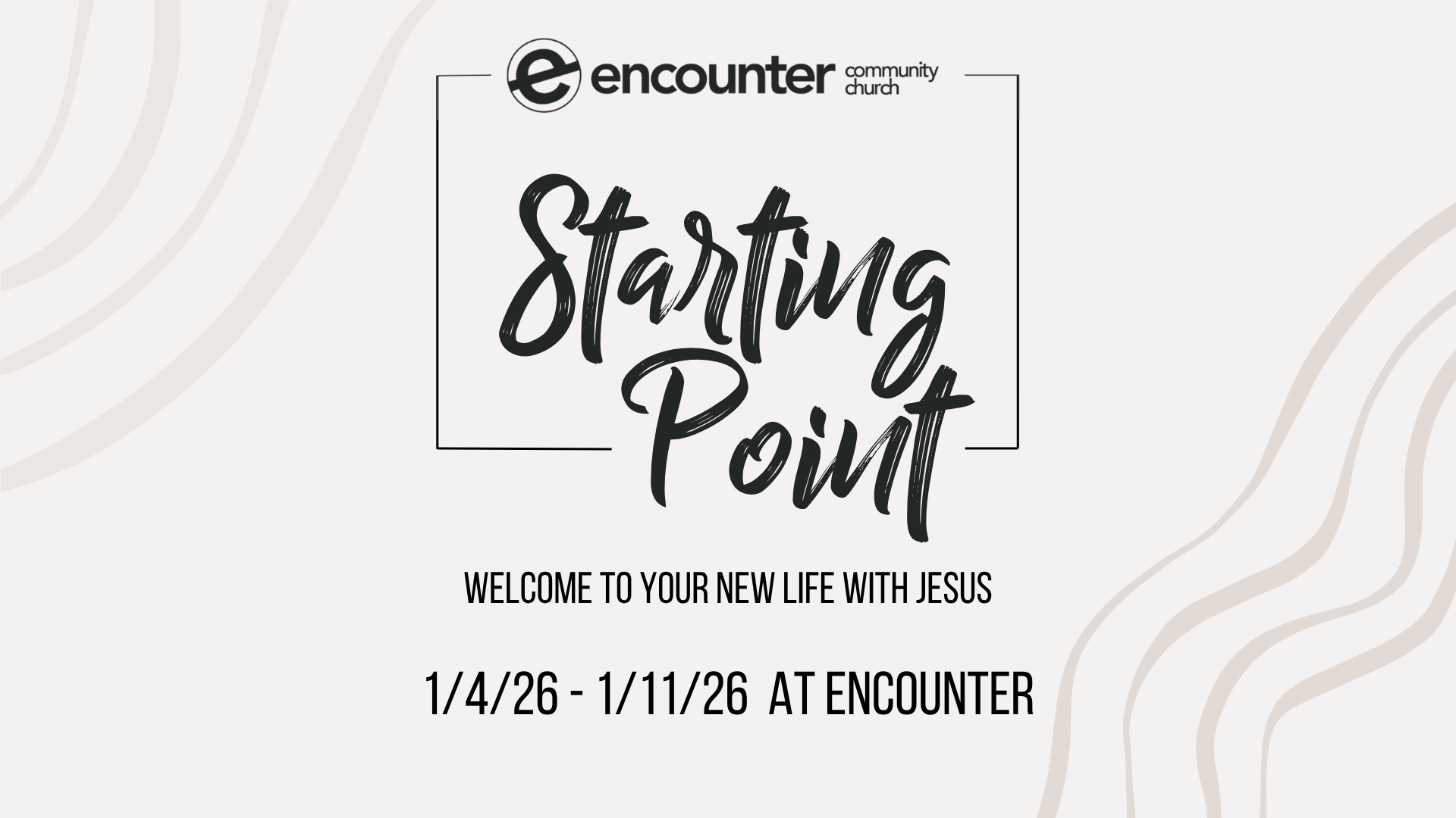 Starting Point (Wk 1)