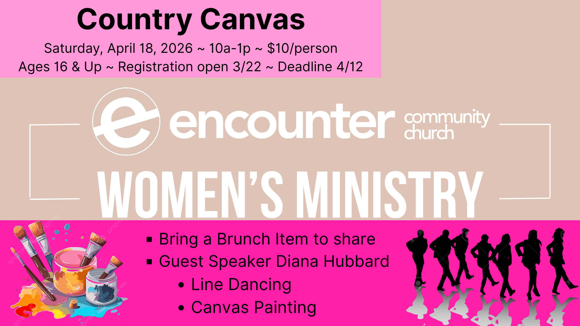 Women's Ministry Country Canvas