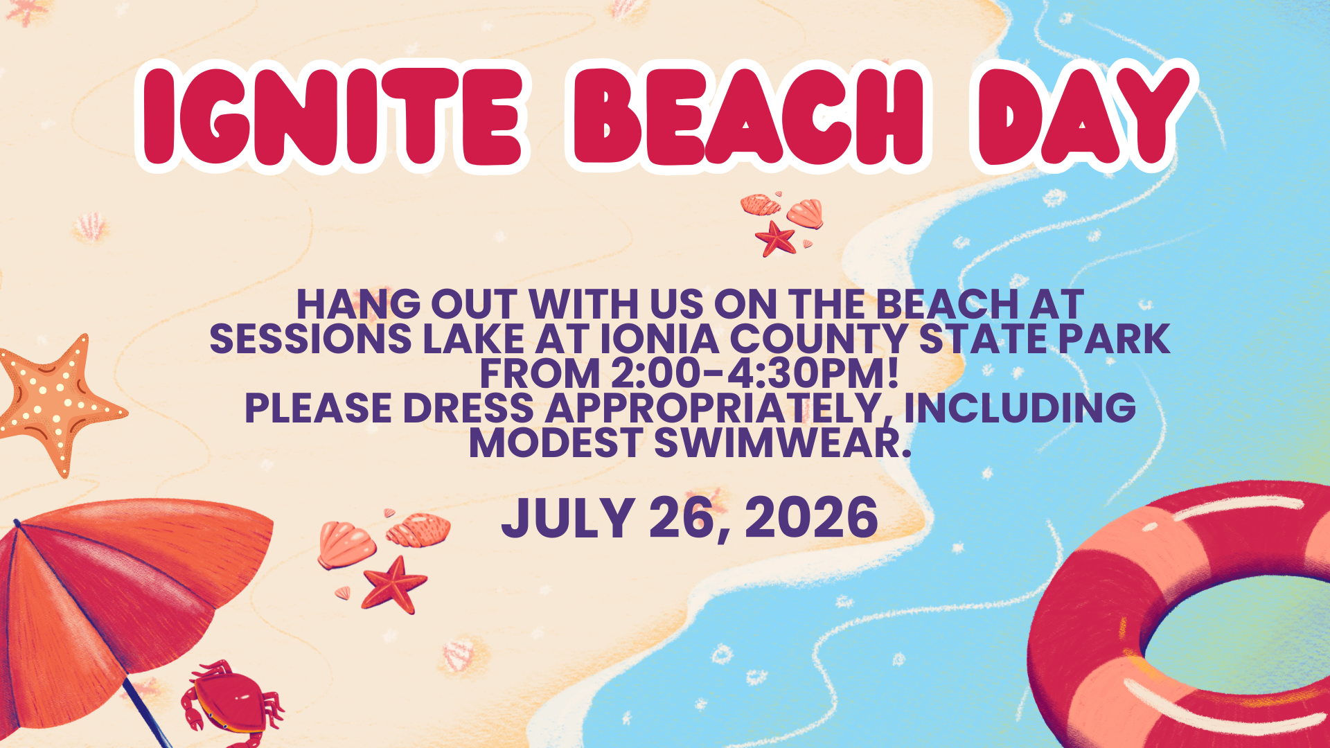 Ignite Student Ministries Beach Day