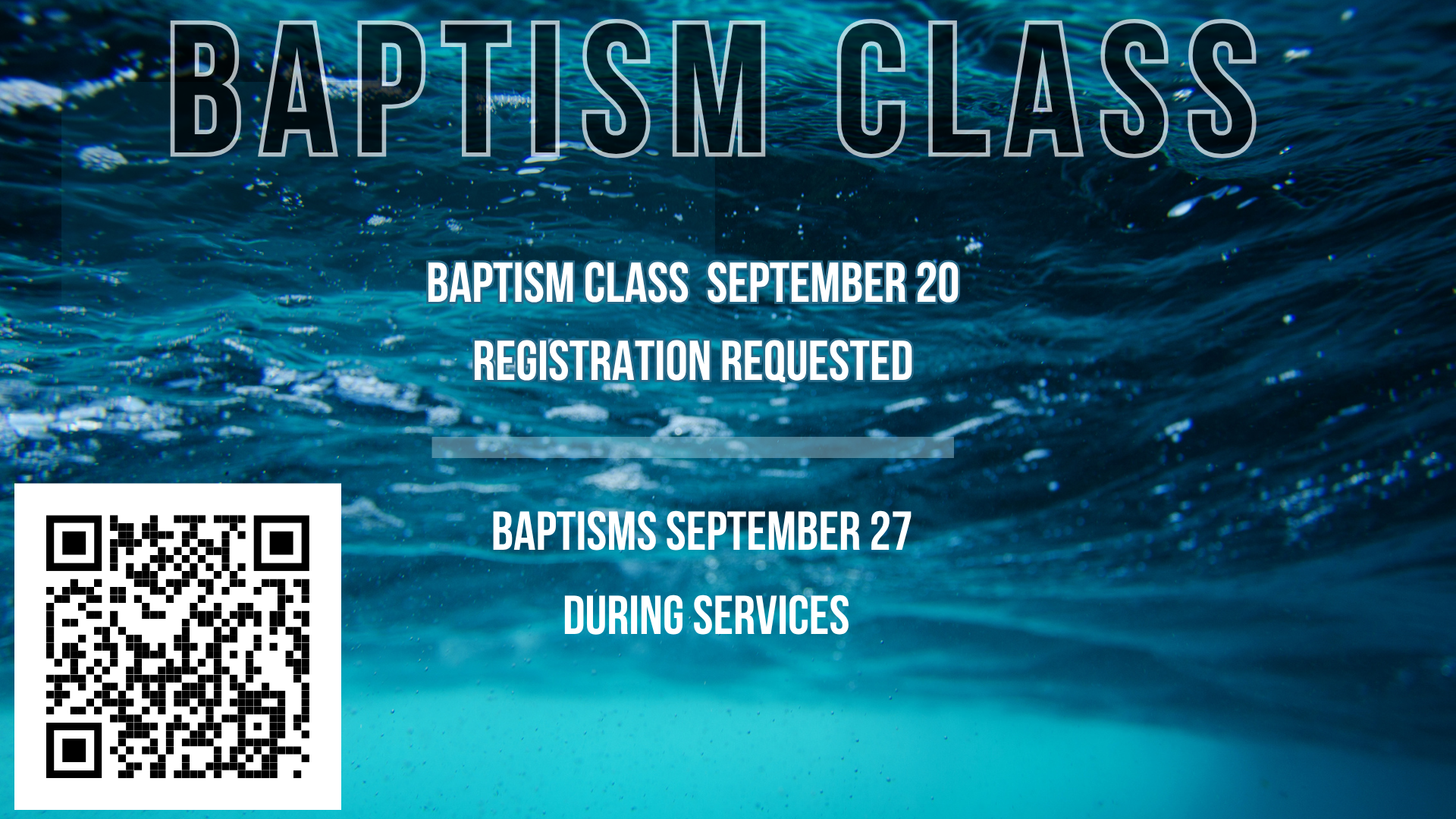 Baptism Class
