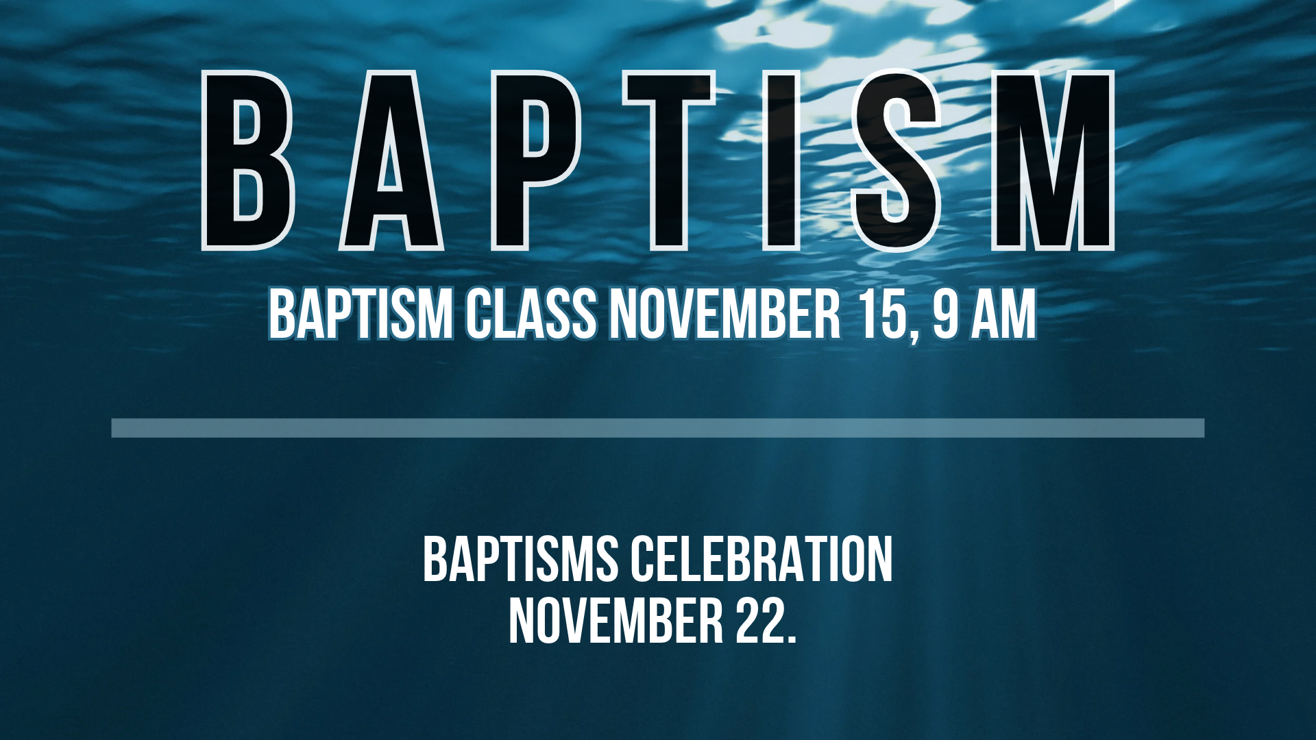 Baptism Class