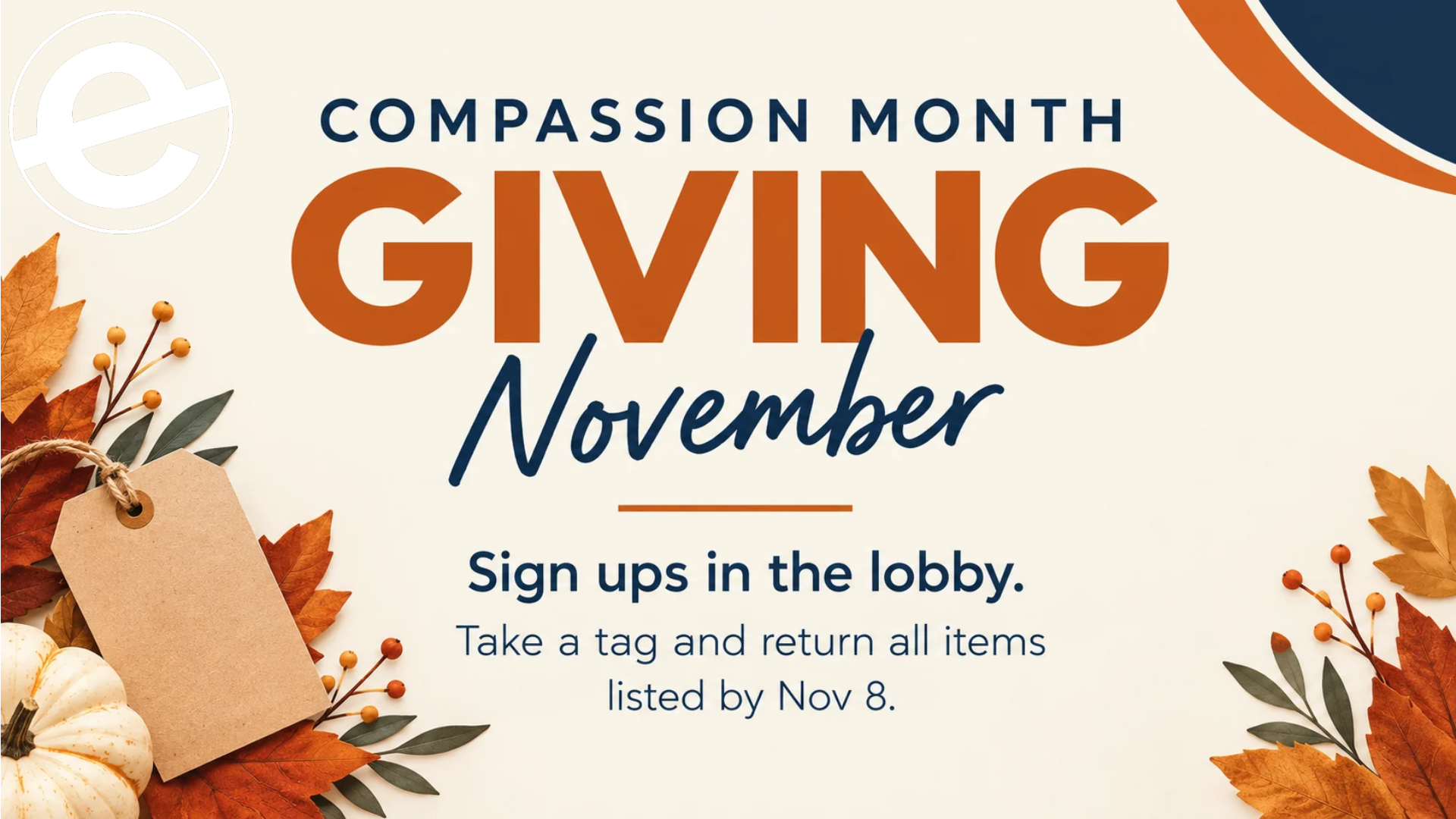 Compassion Month: Thanksgiving Tags!
