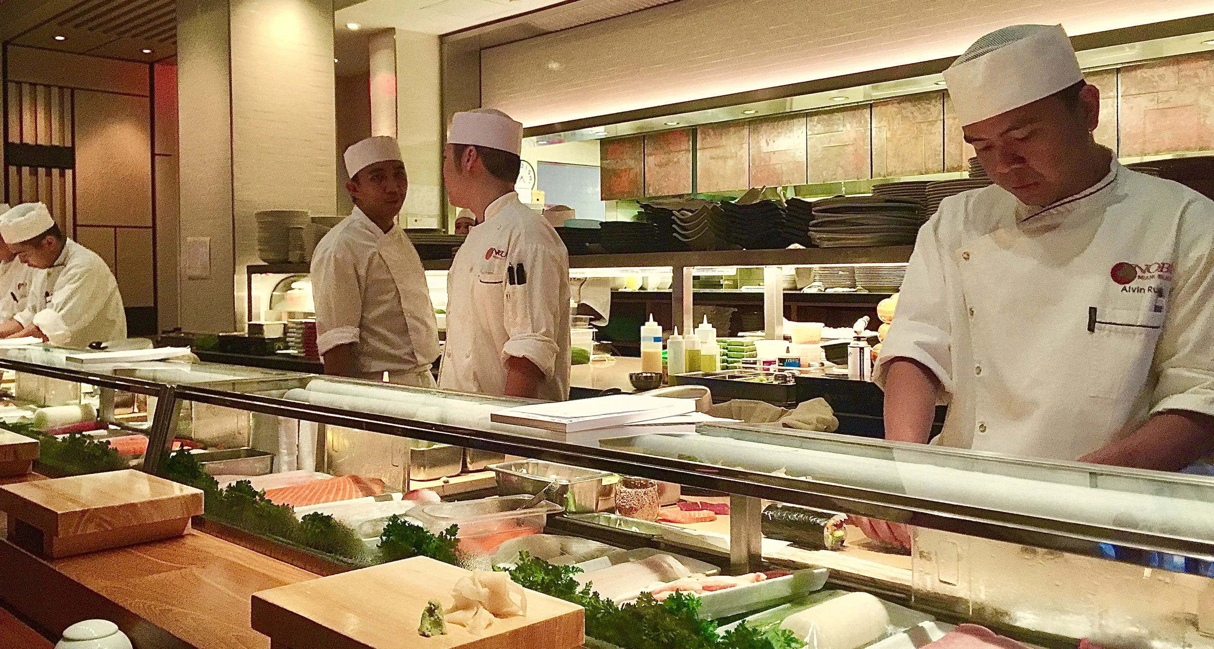 The sushi bar at Nobu Miami. Amazingly delicious and healthy fish! Remember, freshness doesn't matter in the case of high mercury fish.