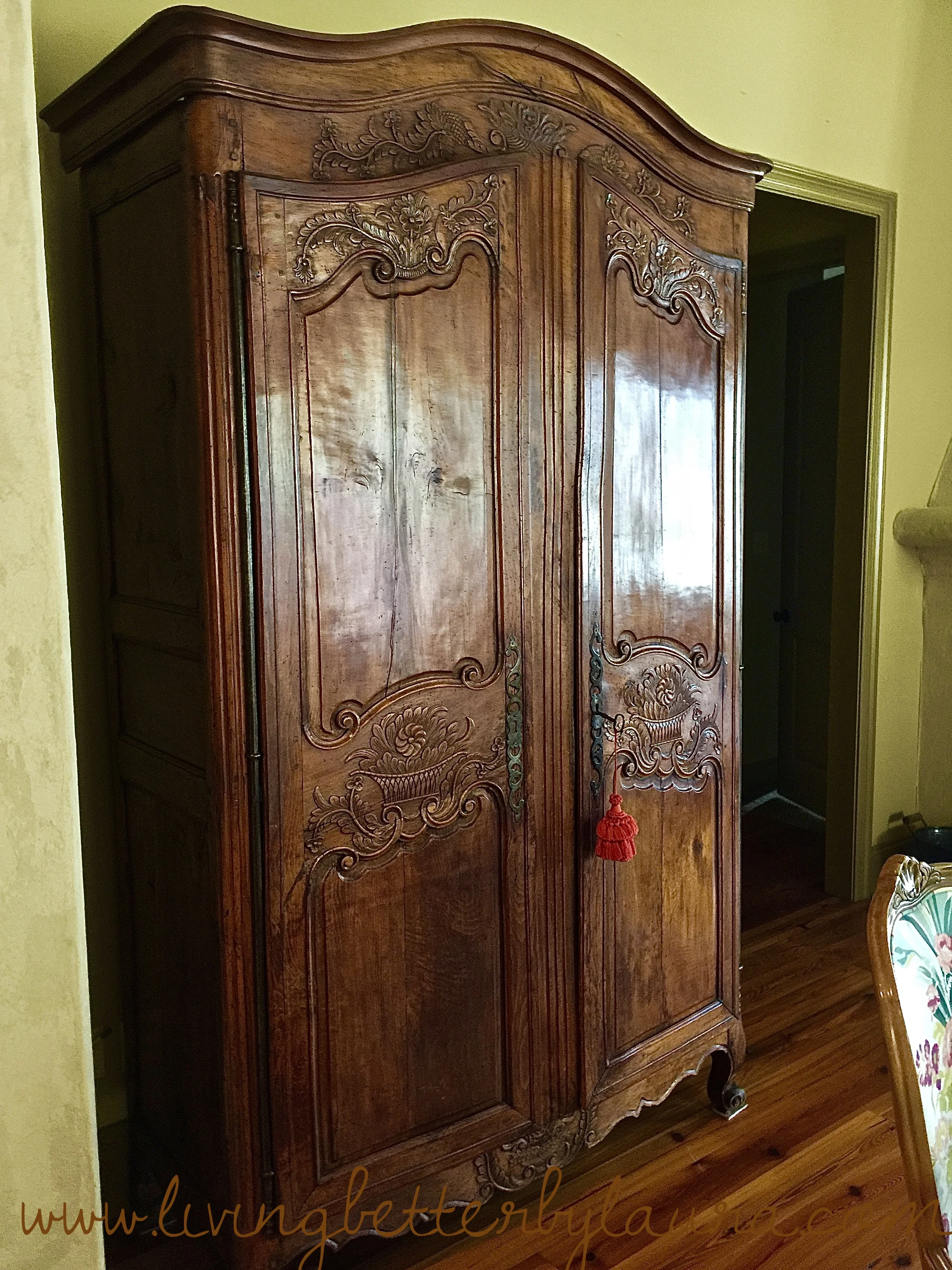 A gorgeous french armoire made by hand