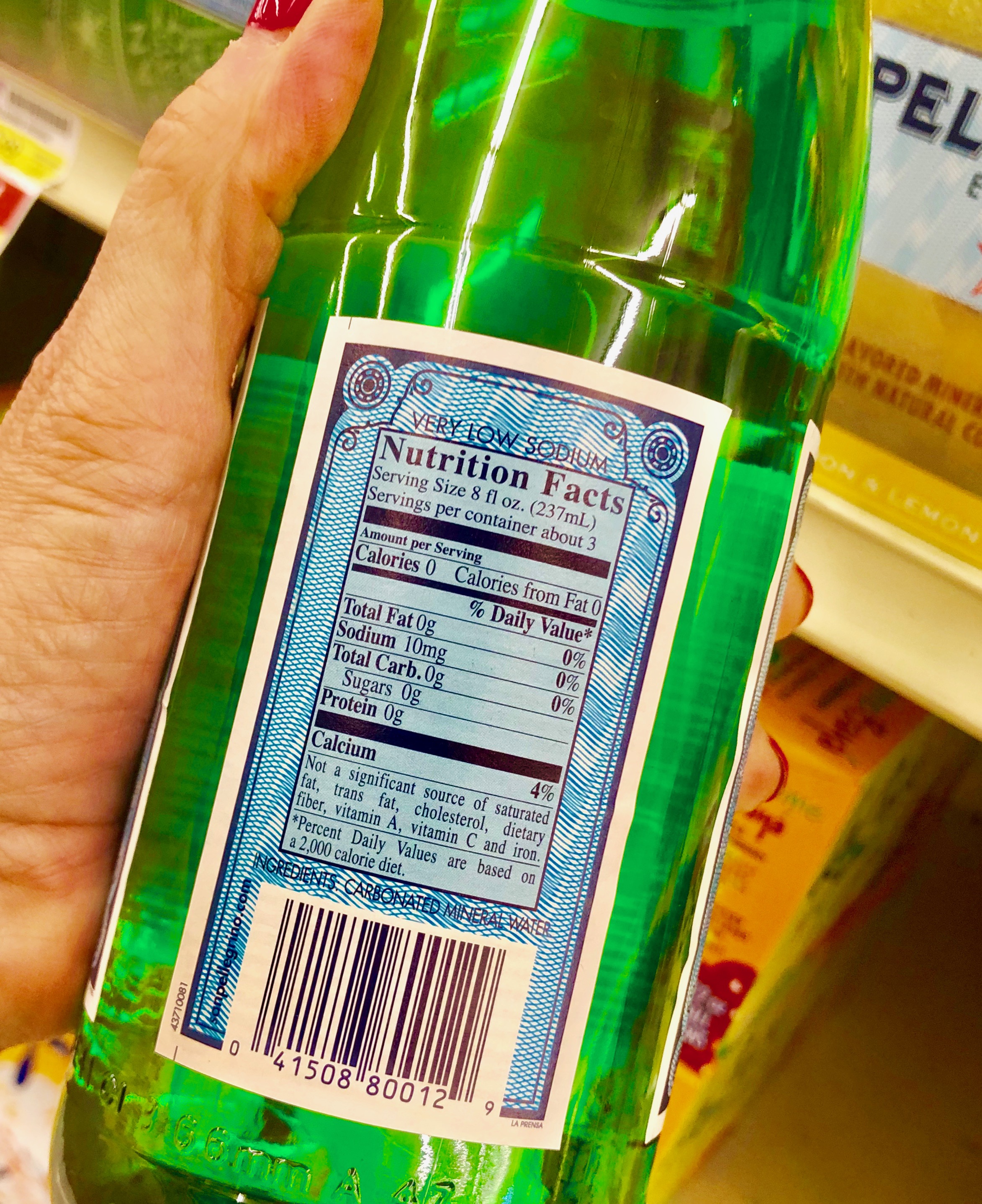 Some bottled waters have a high sodium content. Read the labels thoroughly.