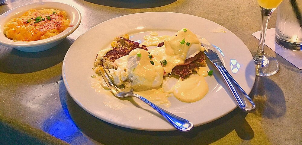 French Press eggs benedict