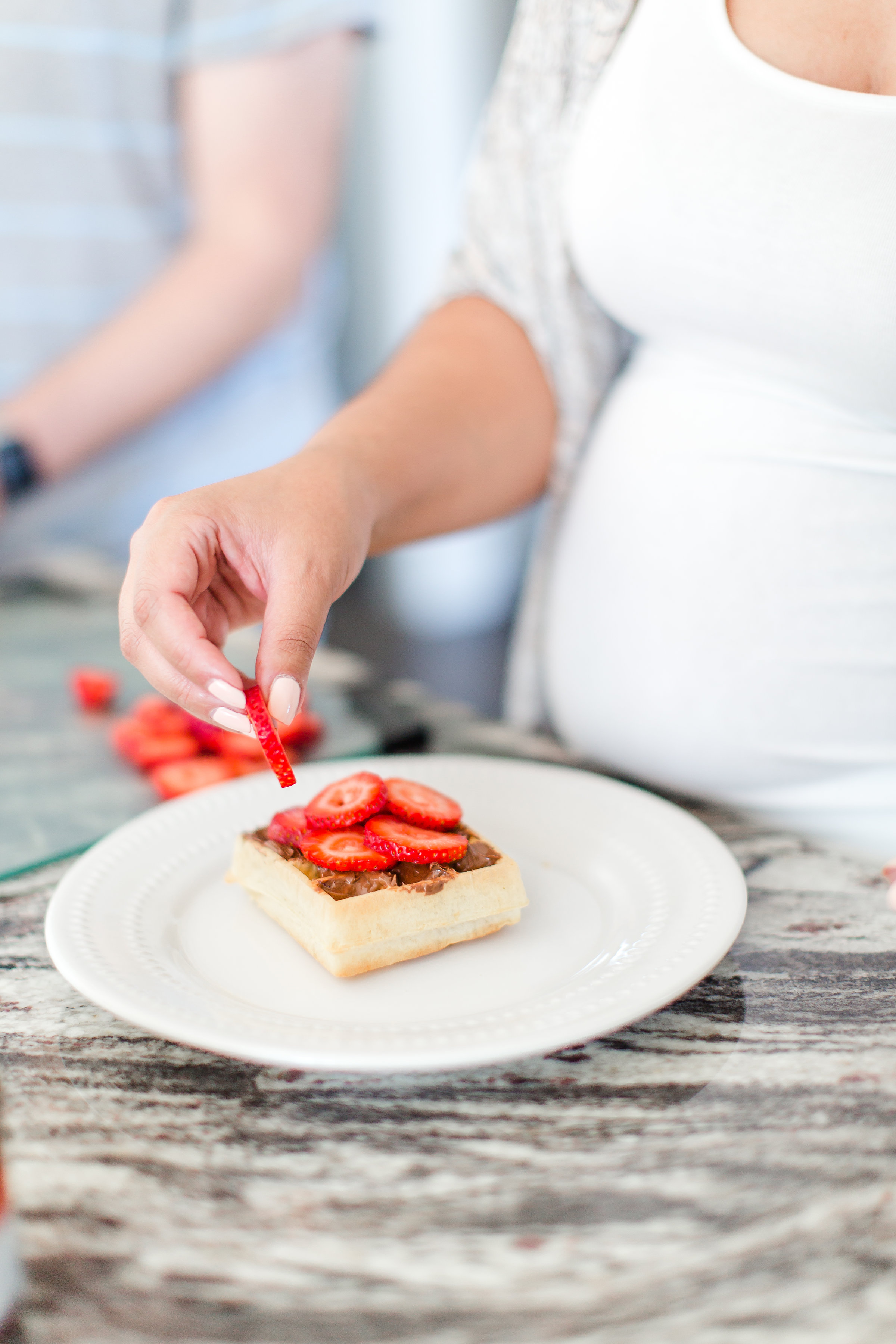 Always craving strawberry waffles with nutella!