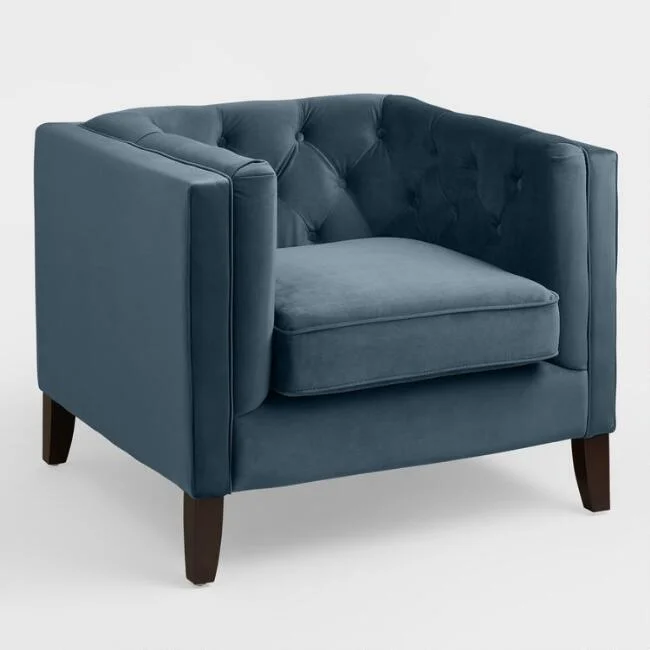 Matthew Club Chairs (2) Color: Navy Blue