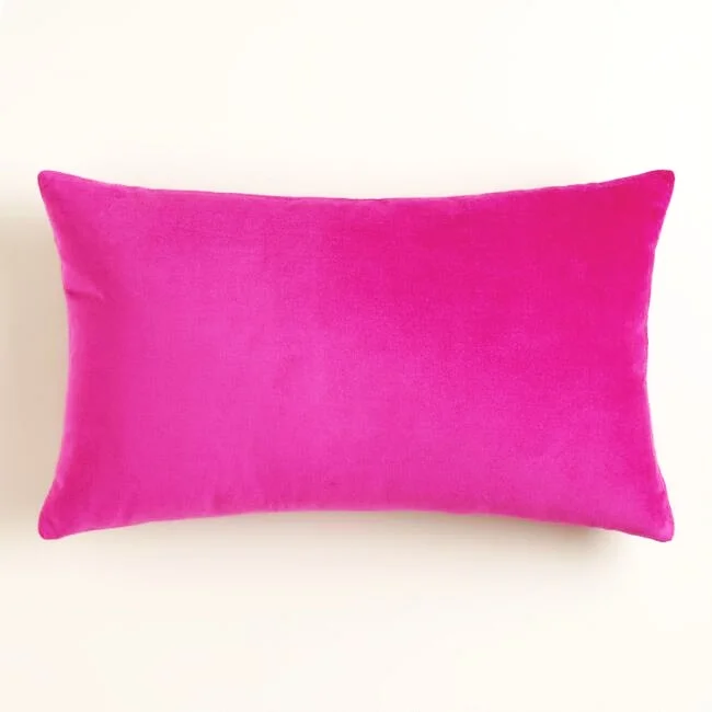 Hot Pink Lumbar Pillow