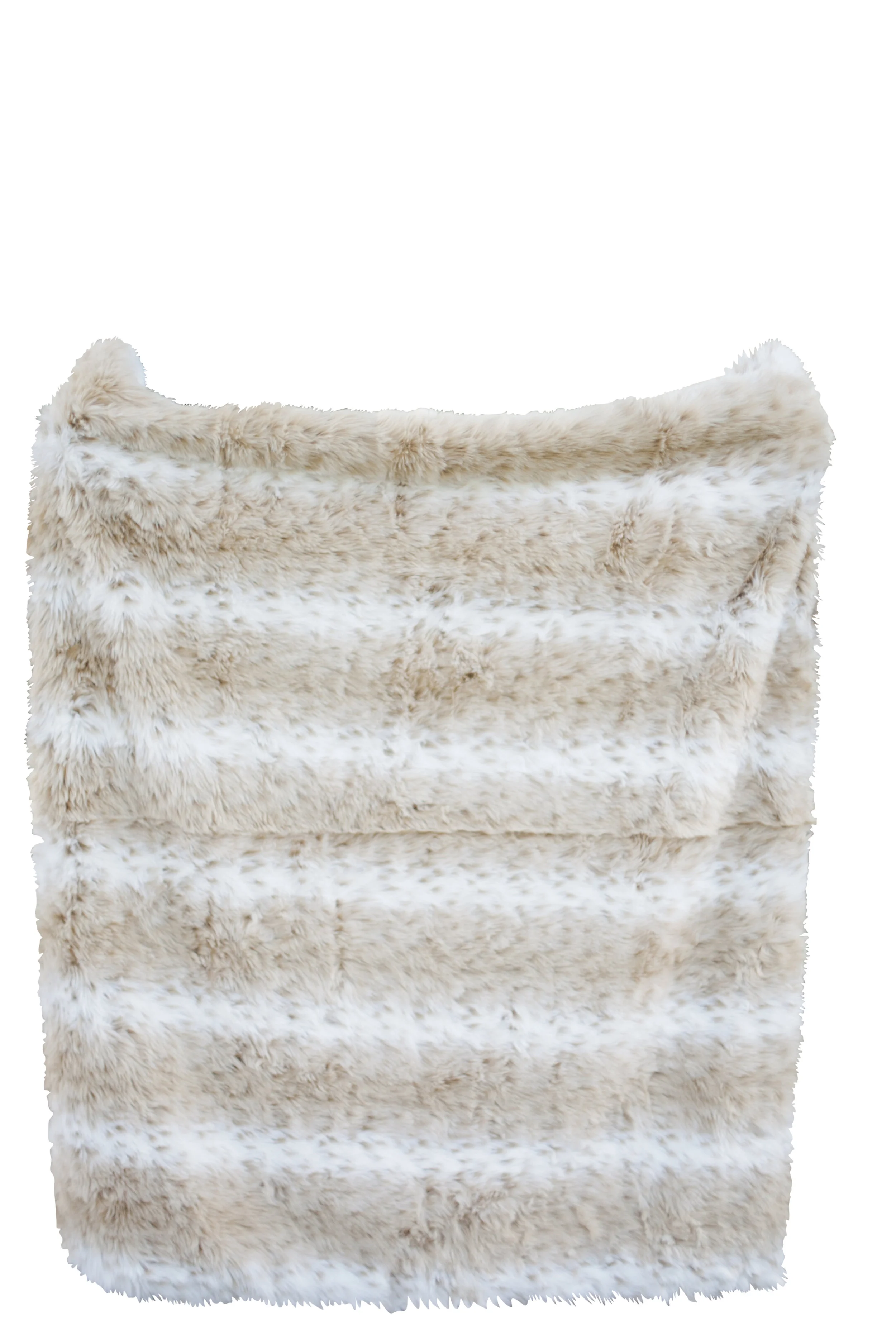 Light Faux Fur Throw Blanket