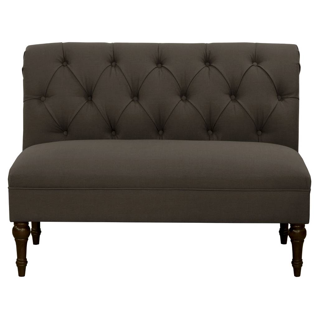 Logan Loveseat (2) Color: Charcoal Gray