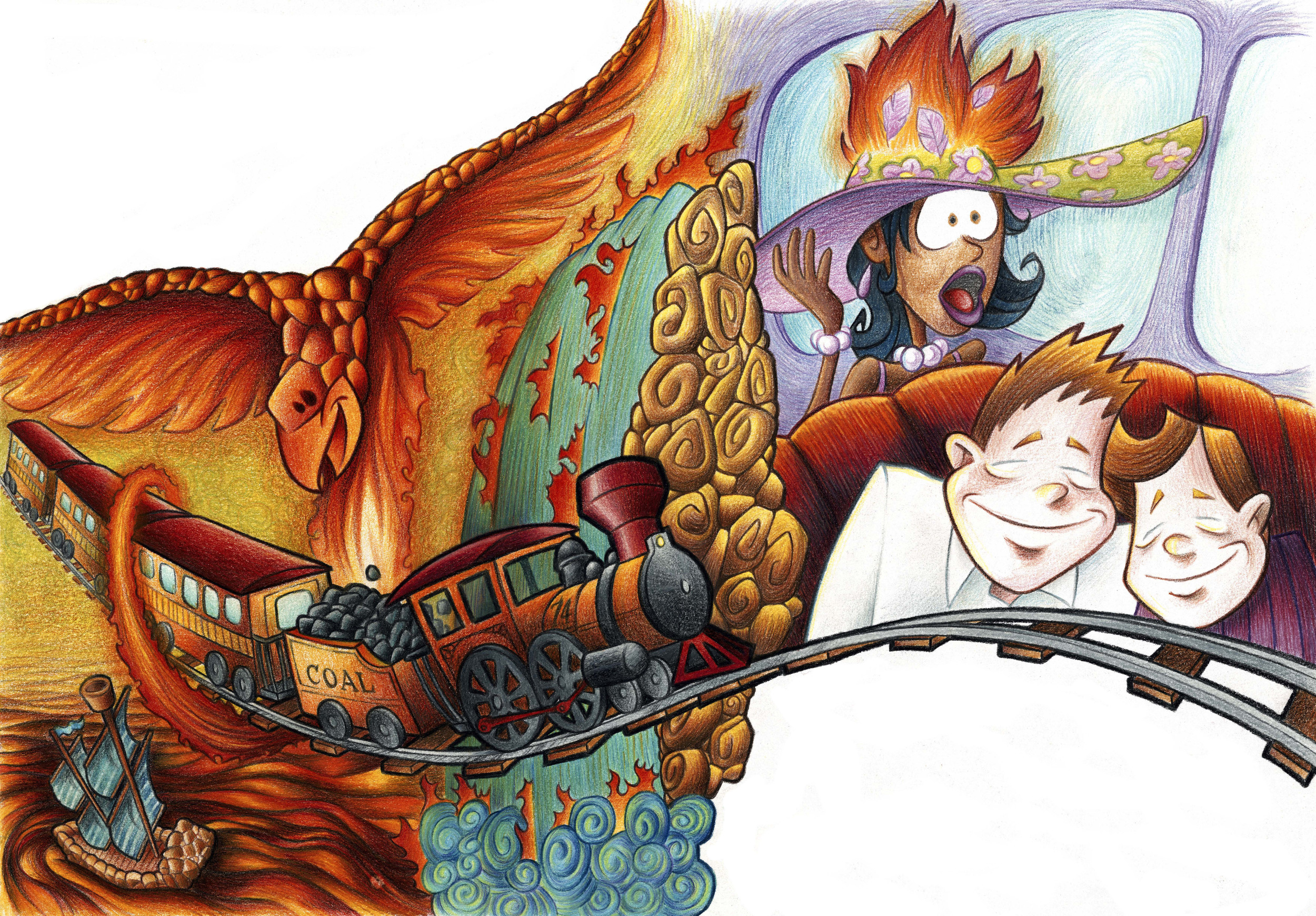 MY DAD & ME ON THE TRAIN