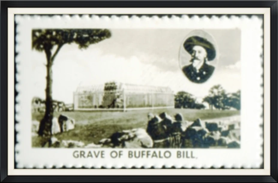 Grave of Buffalo Bill - Lookout Mountain, Golden, Colorado - Unused, Novelty Stamp