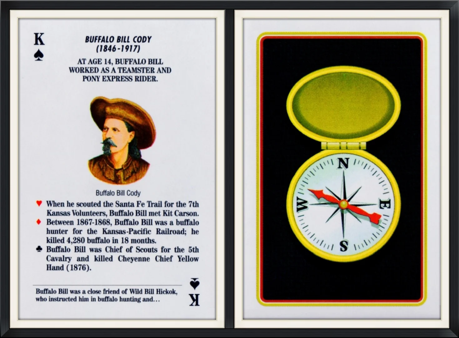 1997 - King of Spades - Buffalo Bill Cody (1846-1917 - Playing Card