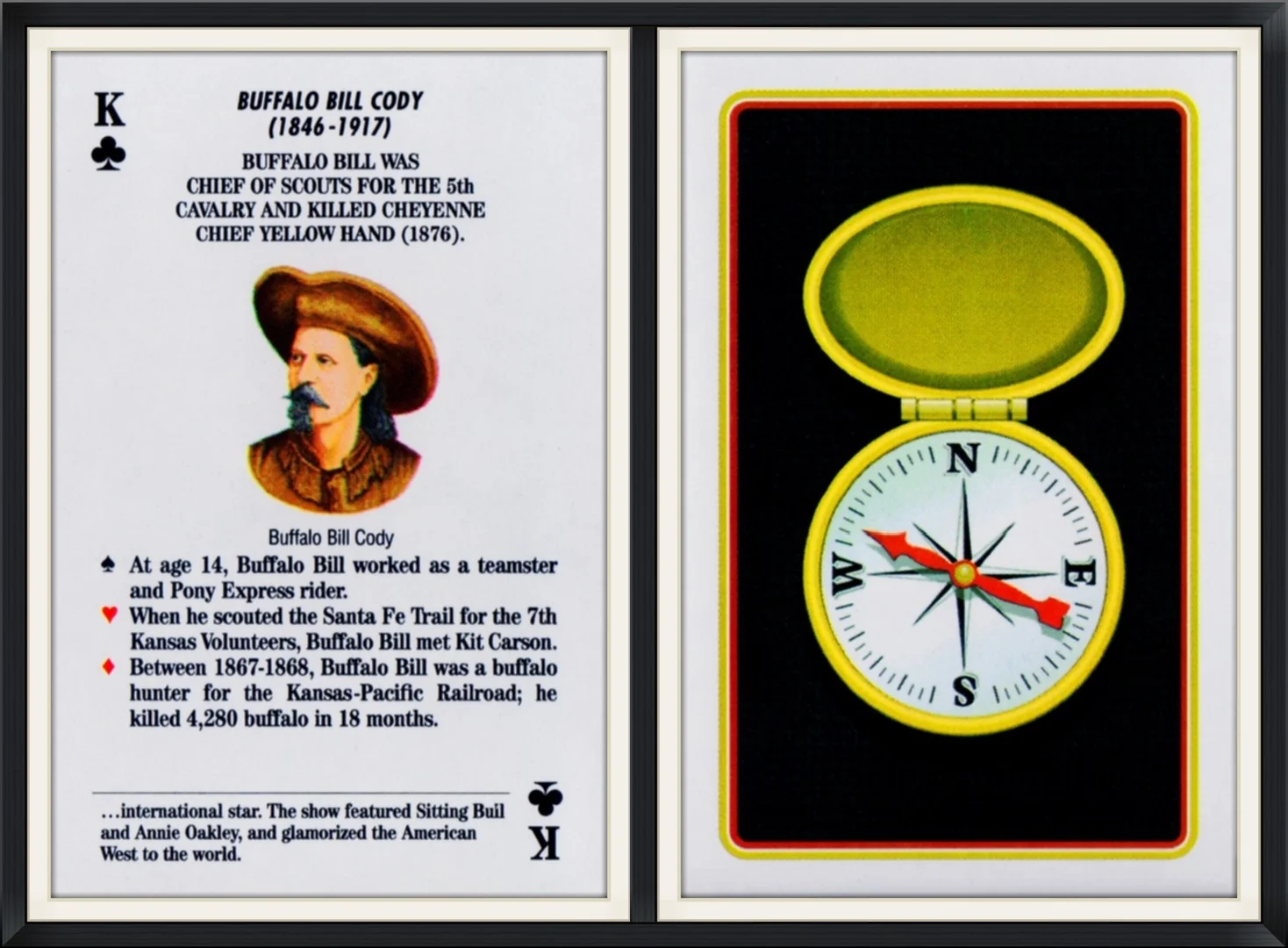 King of Clubs - Buffalo Bill Cody (1846-1917) - Playing Card