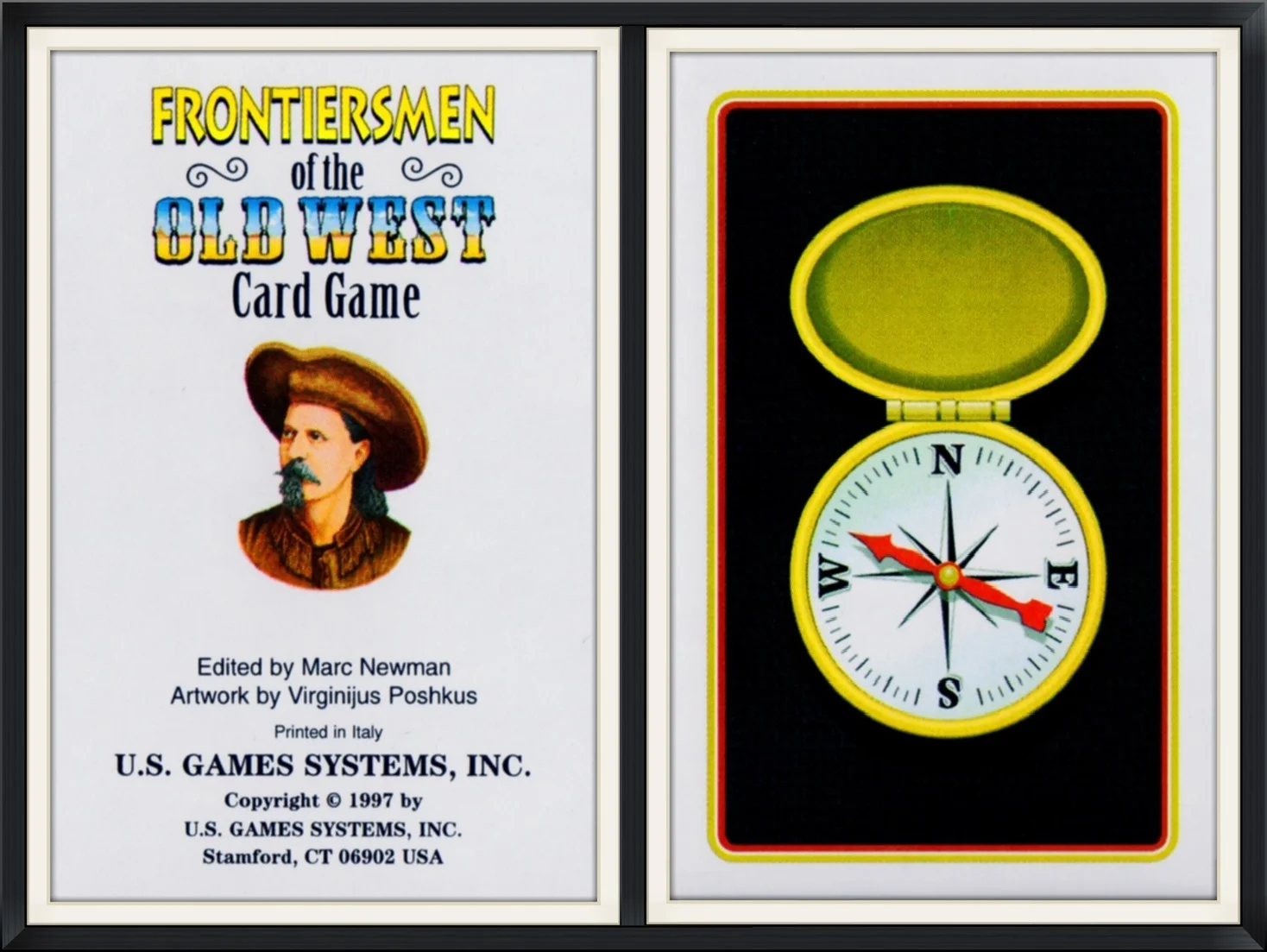 1997 - Frontiersmen of the Old West Card Game - Made in Italy by U.S. Games Systems, Inc., Stamford, CT - Playing Card