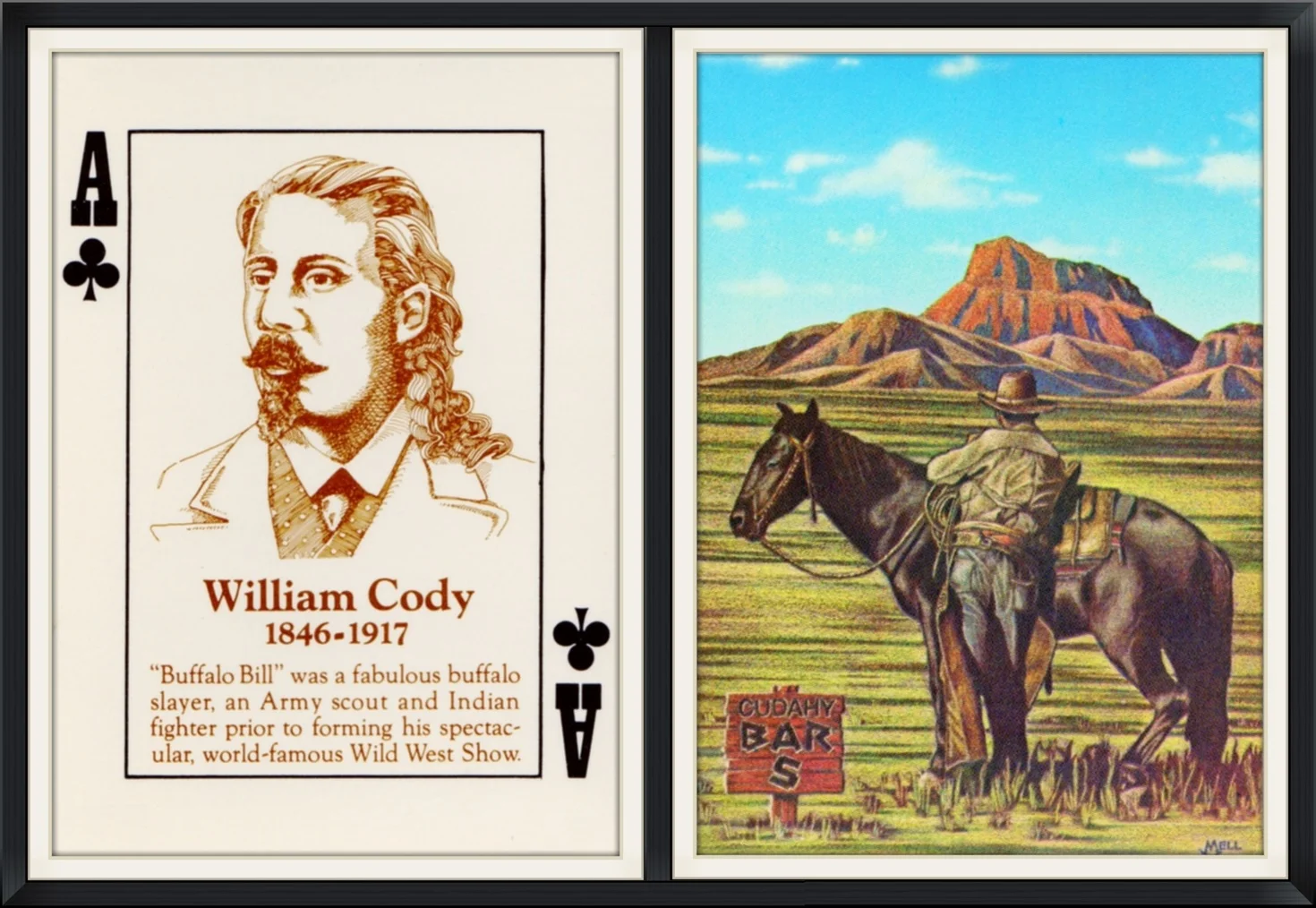 Ace of Clubs - William Cody - 1846-1917 - CUDAHY BAR S by Mel - Playing Card
