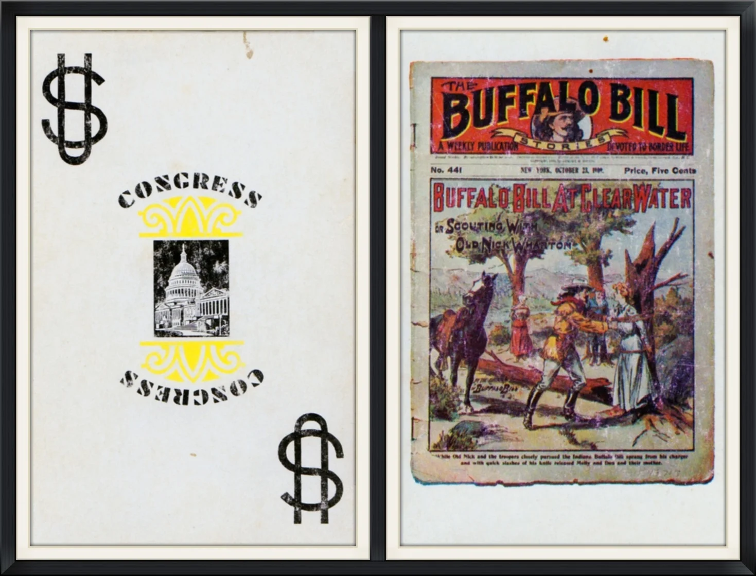 U$ Congress - The Buffalo Bill Stories - A Weekly Story Devoted to Border Life - Playing Card