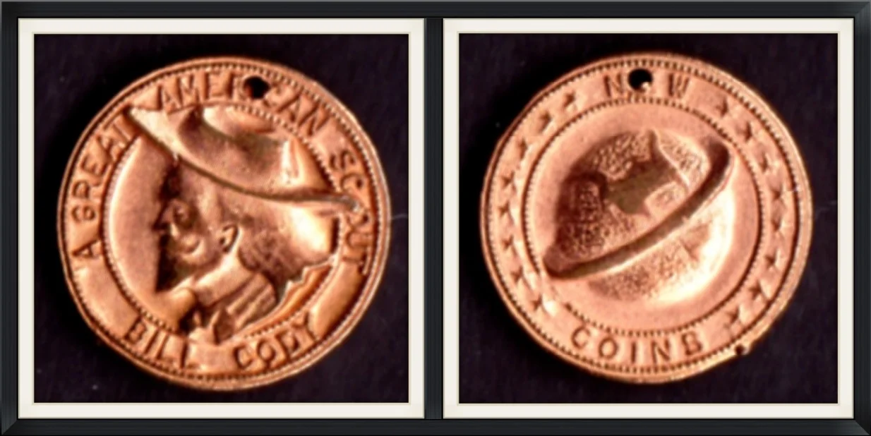 Bill Cody, A Great American Scout - Collector, Necklace Coin
