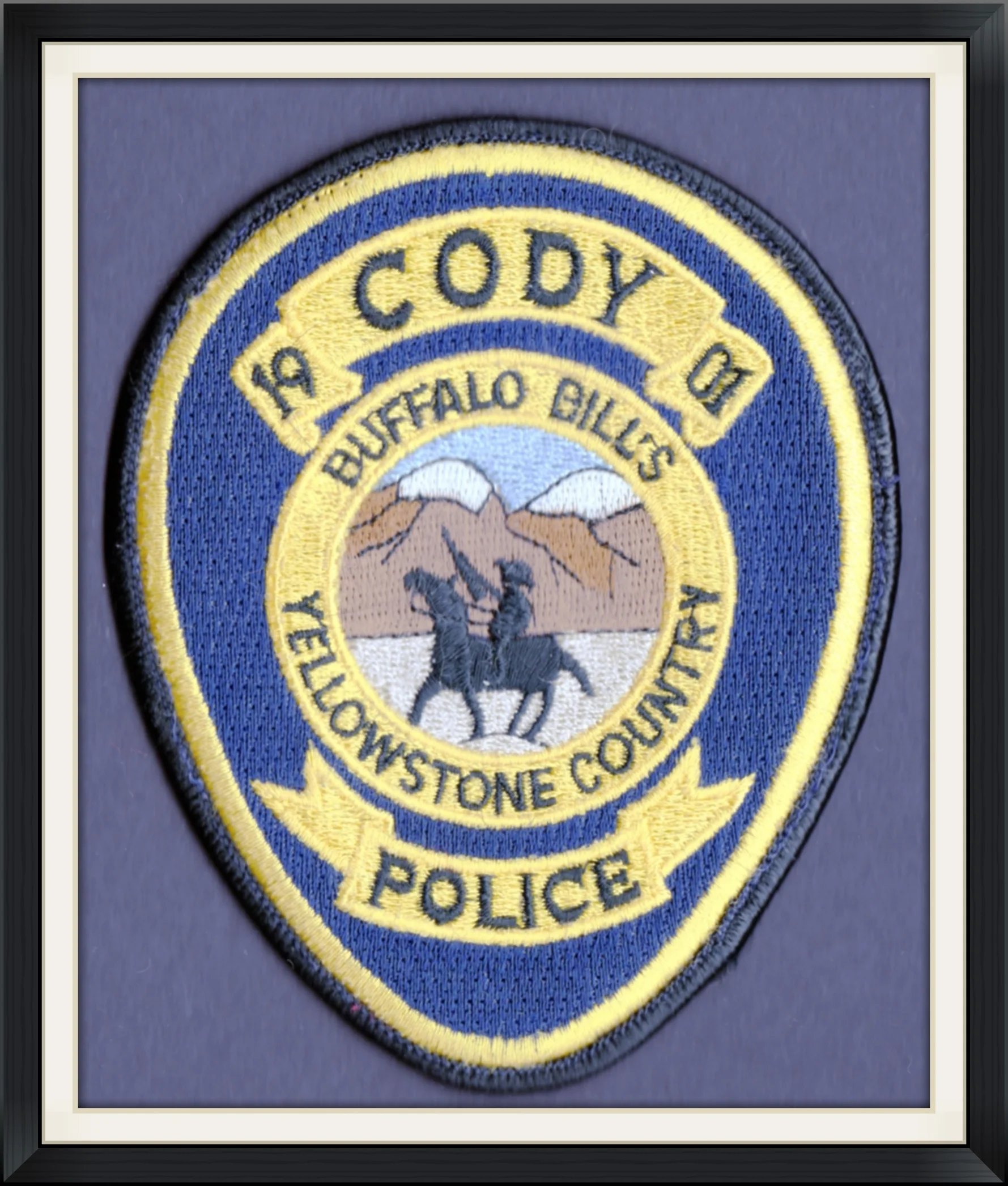 Buffalo Bill's Yellowstone Country - Cody, WY Police, Est. 1901 - Embroidered Patch