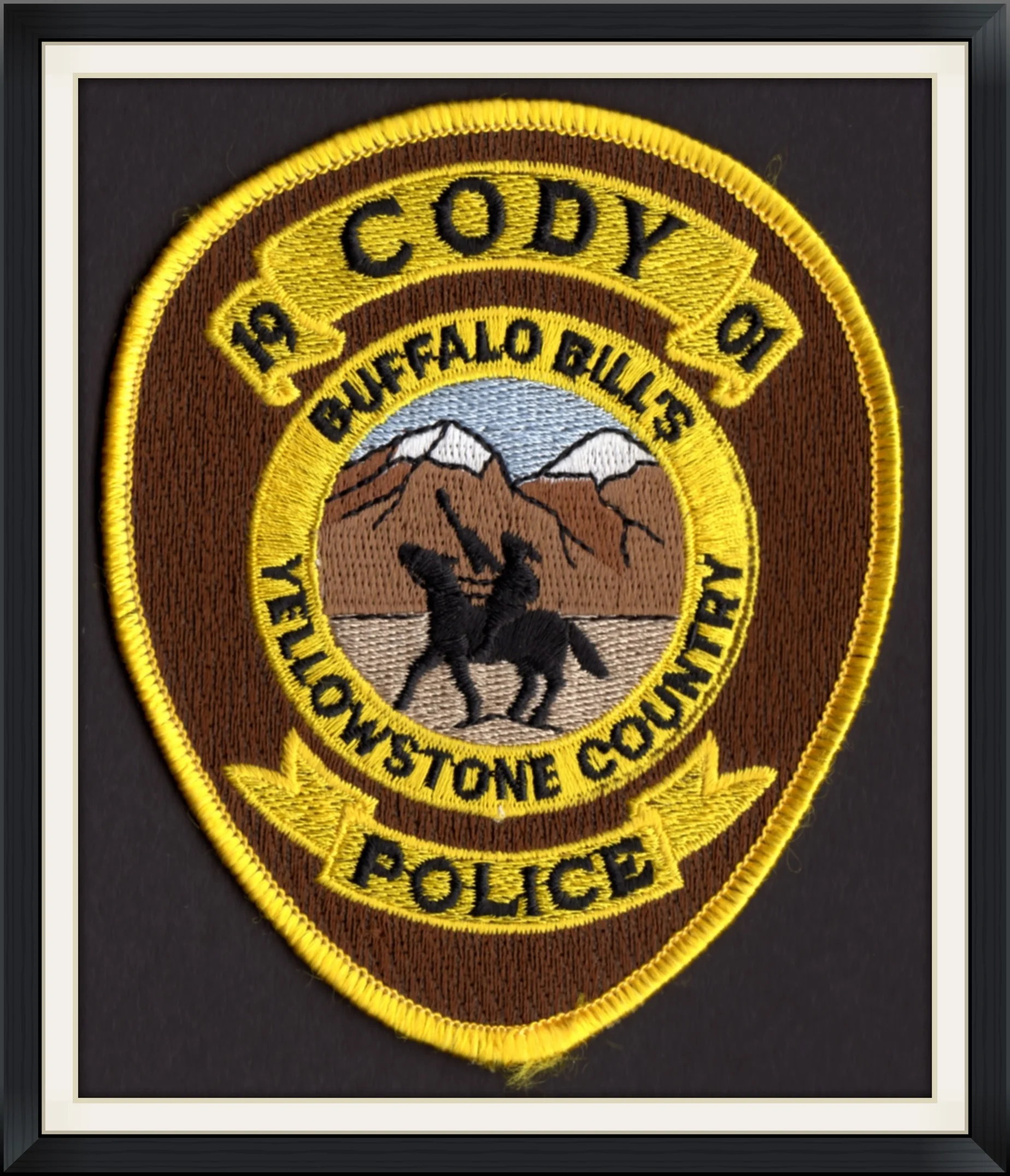 Buffalo Bill's Yellowstone Country - Cody, WY Police, Est. 1901 - Embroidered Patch