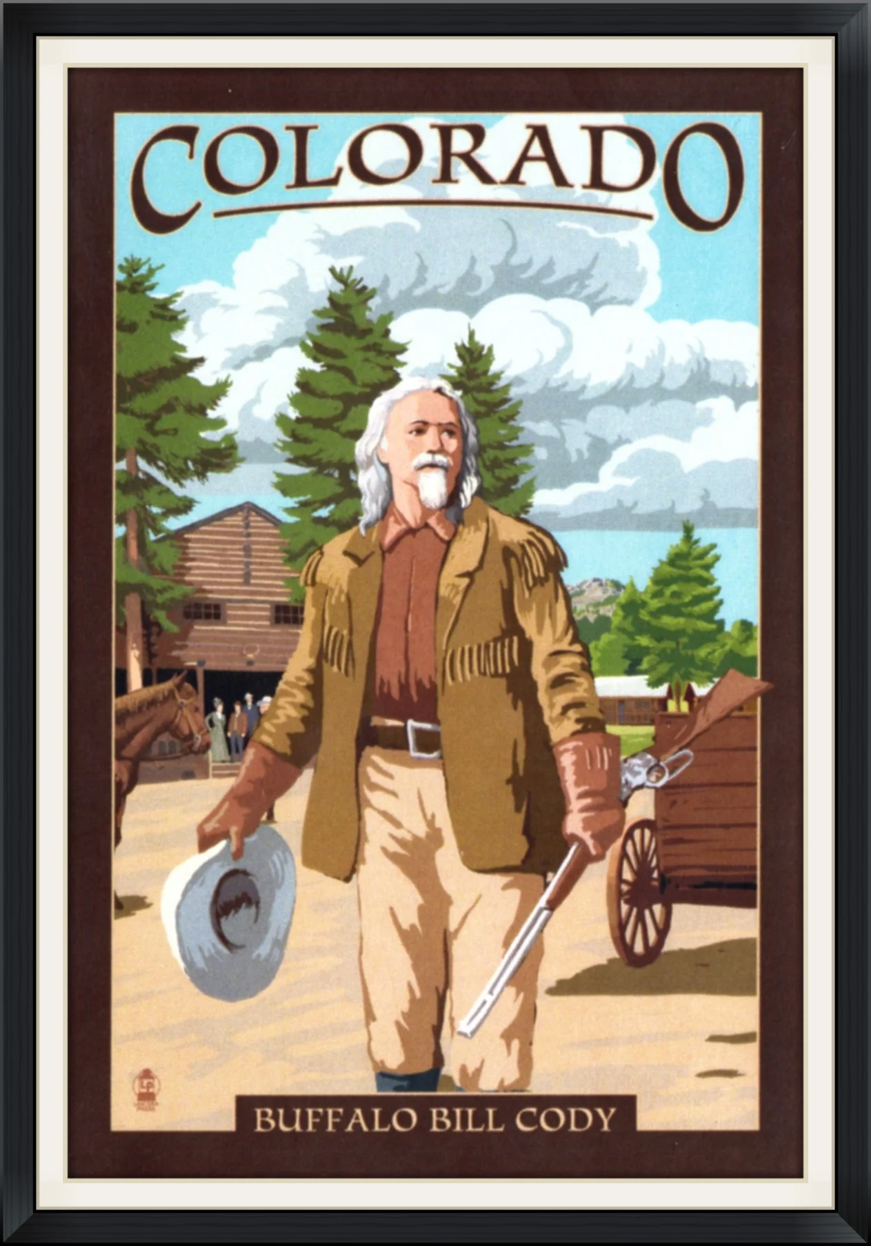 Colorado - Buffalo Bill Cody - Made in USA by LP - Travel, Souvenir Decal/Sticker