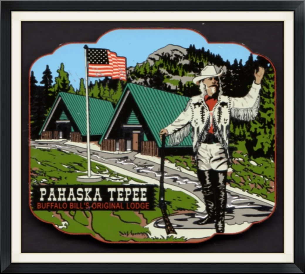 Pahaska Tepee - Buffalo Bill's Original Lodge - By J.P. - Metal Magnet