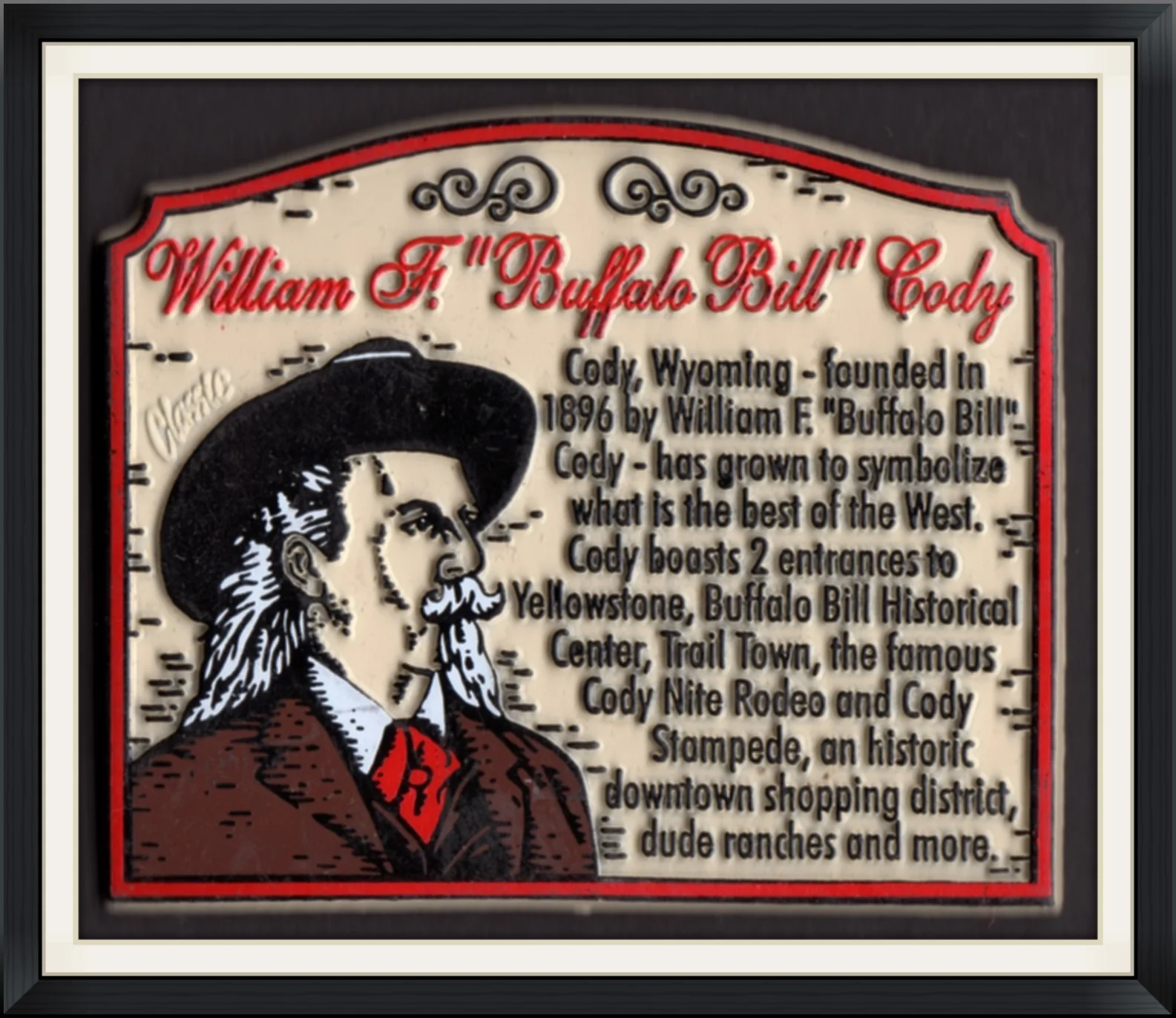 William F. "Buffalo Bill" Cody - Plastic Magnet