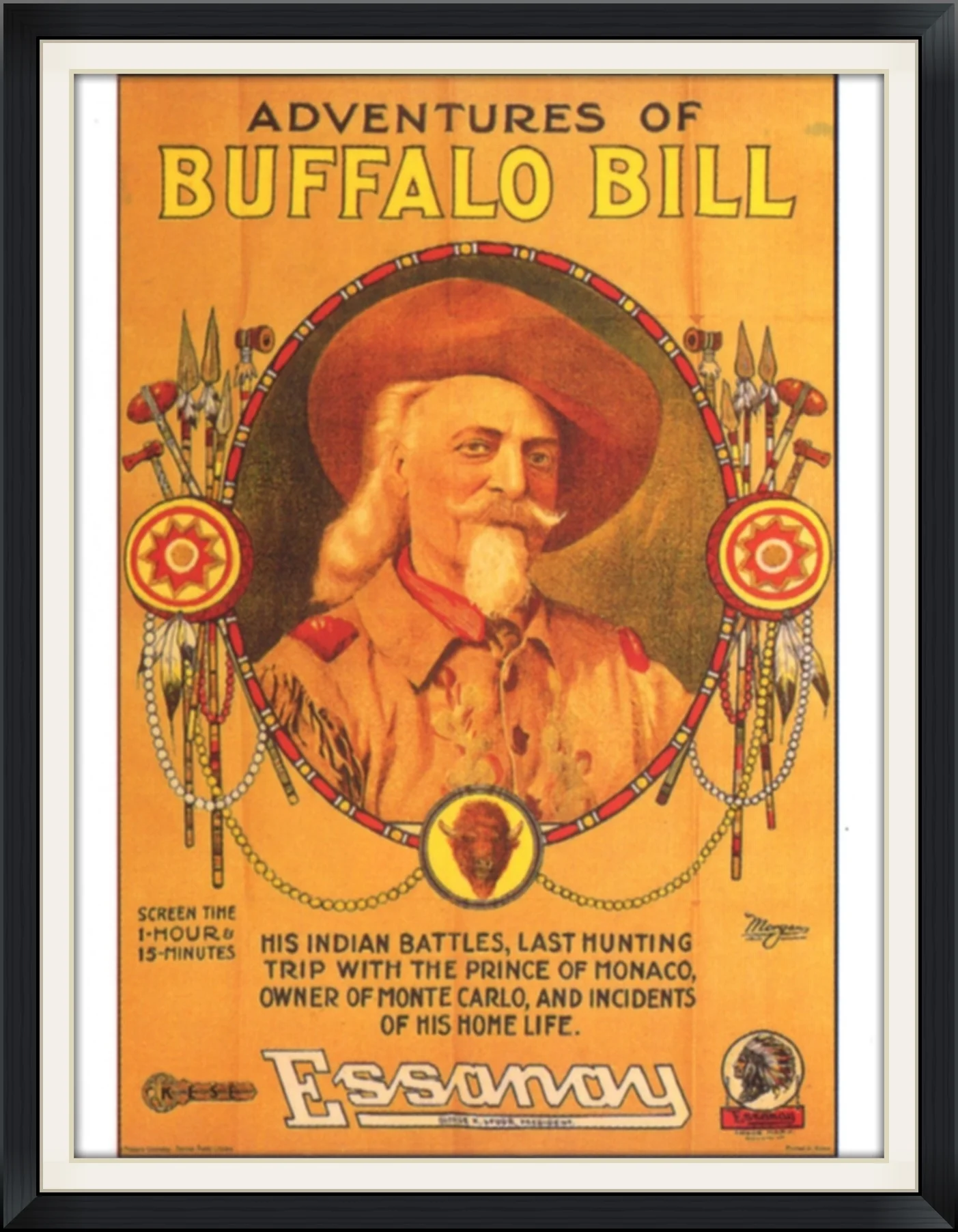 Adventures of Buffalo Bill - #20427 Made in USA by Shoshone Distributing Company - Photo Courtesy of Denver Public Library, Western History Collection - Metal Magnet