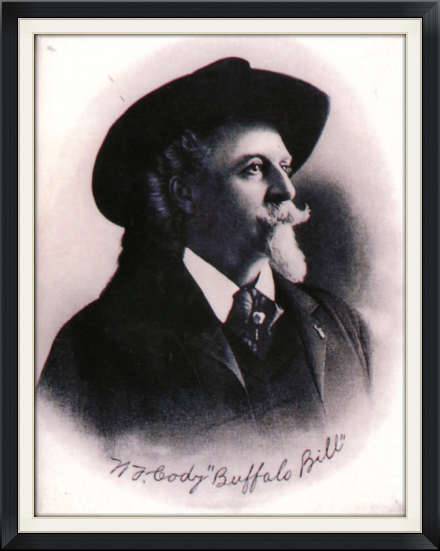 W. F. Cody "Buffalo Bill" - #67497 Made in USA by Shoshone Distributing Company - Photo Courtesy of Park County Historical Society - Metal Magnet