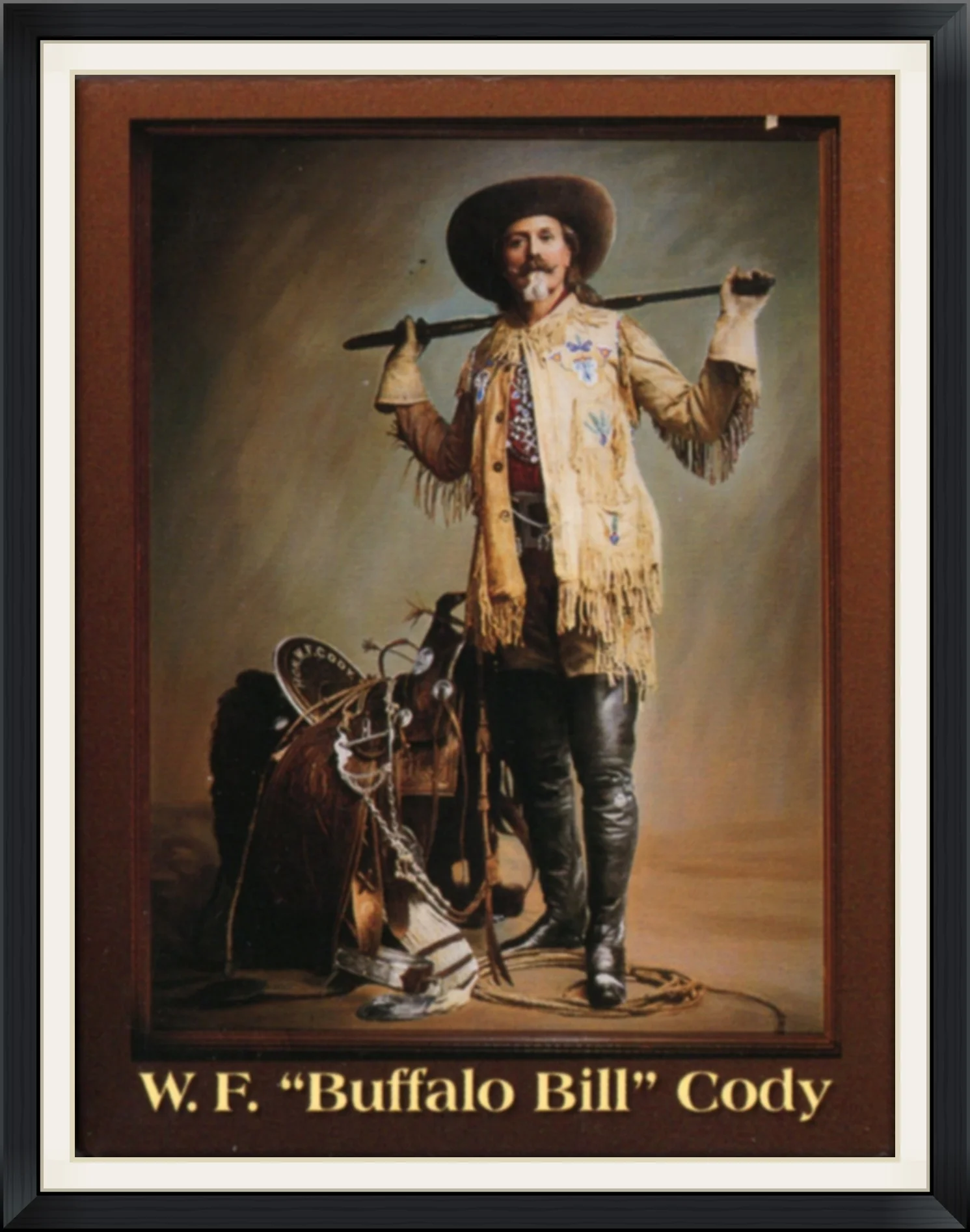 W. F. "Buffalo Bill" Cody - #67037 Made in USA by Shoshone Distributing Company - Metal Magnet