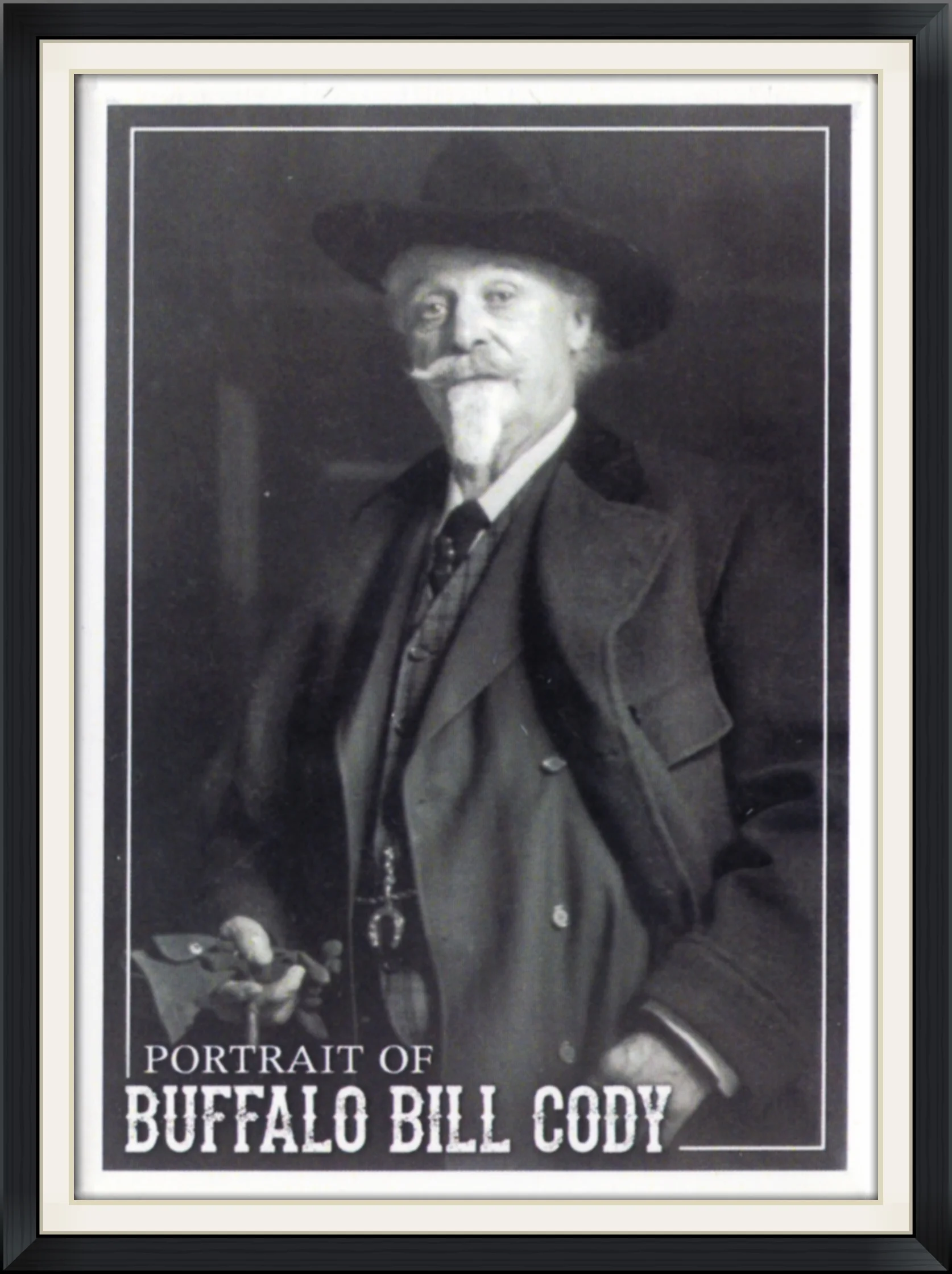 Portrait of Buffalo Bill Cody - Image #48606 Made in USA by Lantern Press, Seattle, WA - Metal Magnet