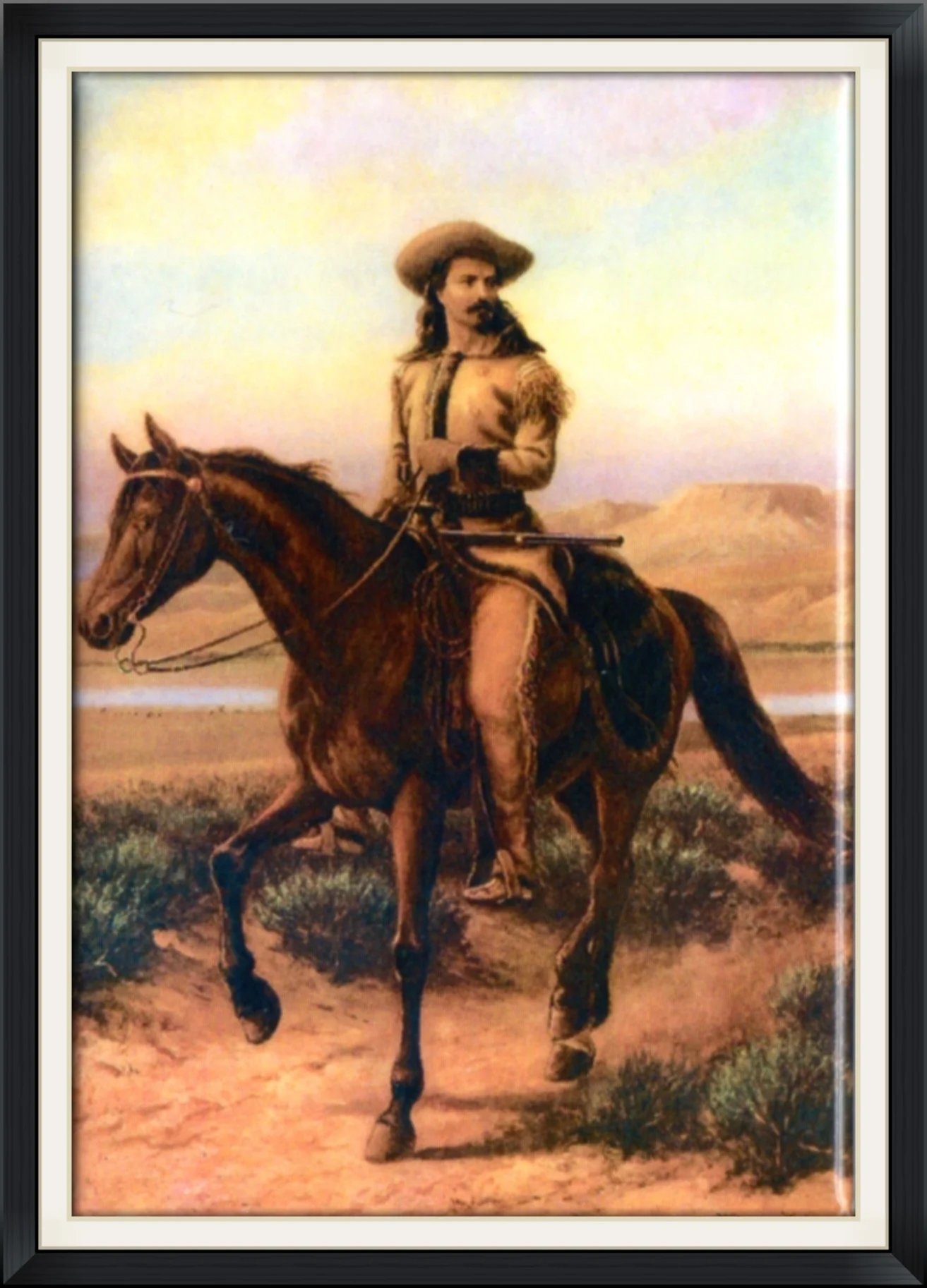 Buffalo Bill Cody on Horse - Made in USA by Classical Creations - Metal Magnet