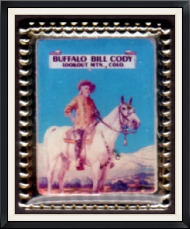 Buffalo Bill Cody - Lookout Mtn., Colo. - Made in USA - Metal, Souvenir, Lapel Pin.