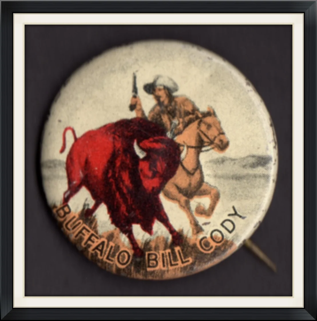 Buffalo Bill Cody - Van Brode America Series No. 1 - Metal, Pinback Button