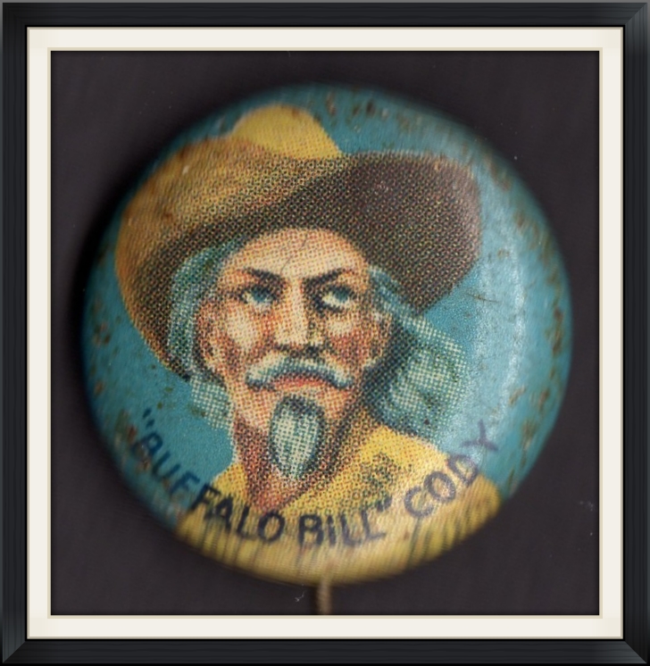 1934 - "Buffalo Bill" Cody - Yank Junior Hero Series - Reliance Manufacturing Company, Chicago, Illinois - Metal, Pinback Button