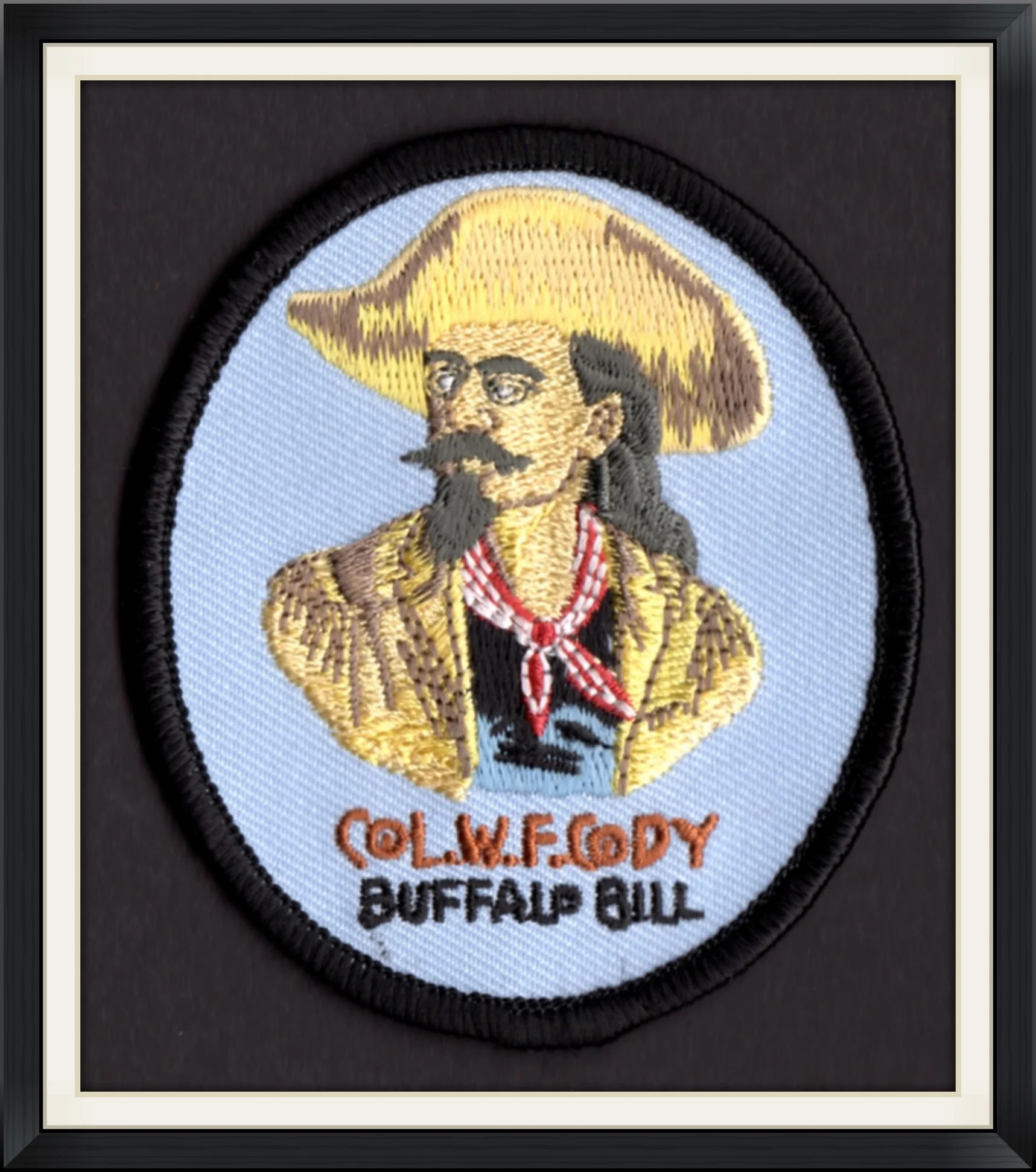 Col. W. F. Cody - Buffalo Bill - Embroidered, Souvenir Patch