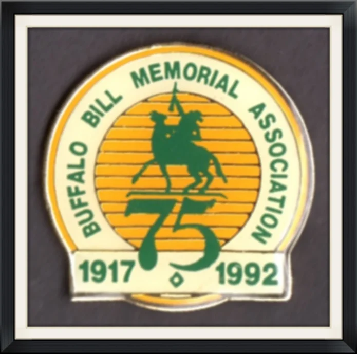 1992 - Buffalo Bill Memorial Association - 75 Years from 1917-1992 - Metal, Commemorative, Lapel Pin