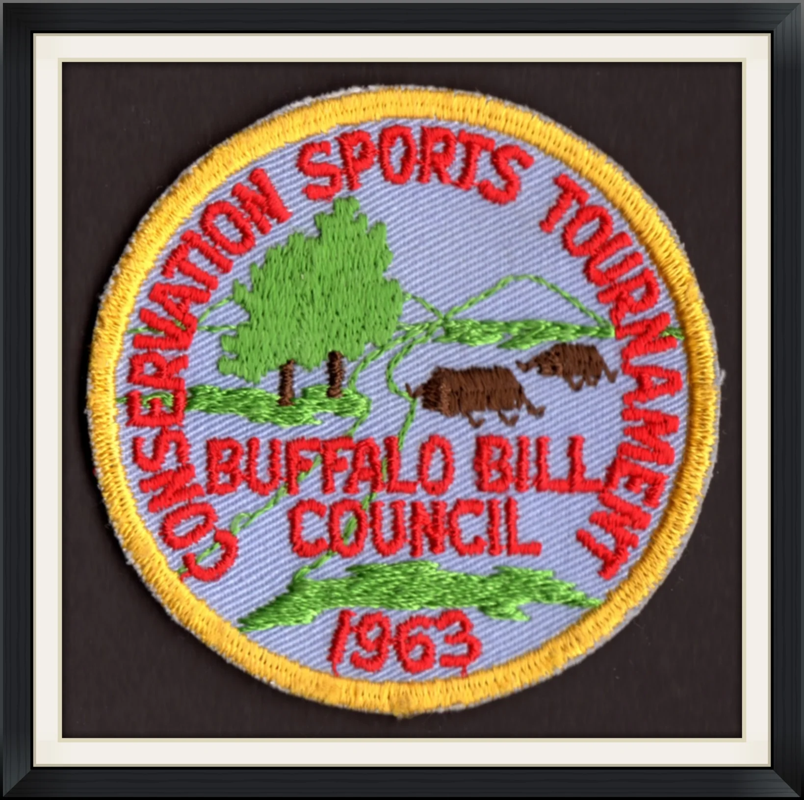 1963 - Buffalo Bill Council - Conservation Sports Tournament - Embroidered Patch