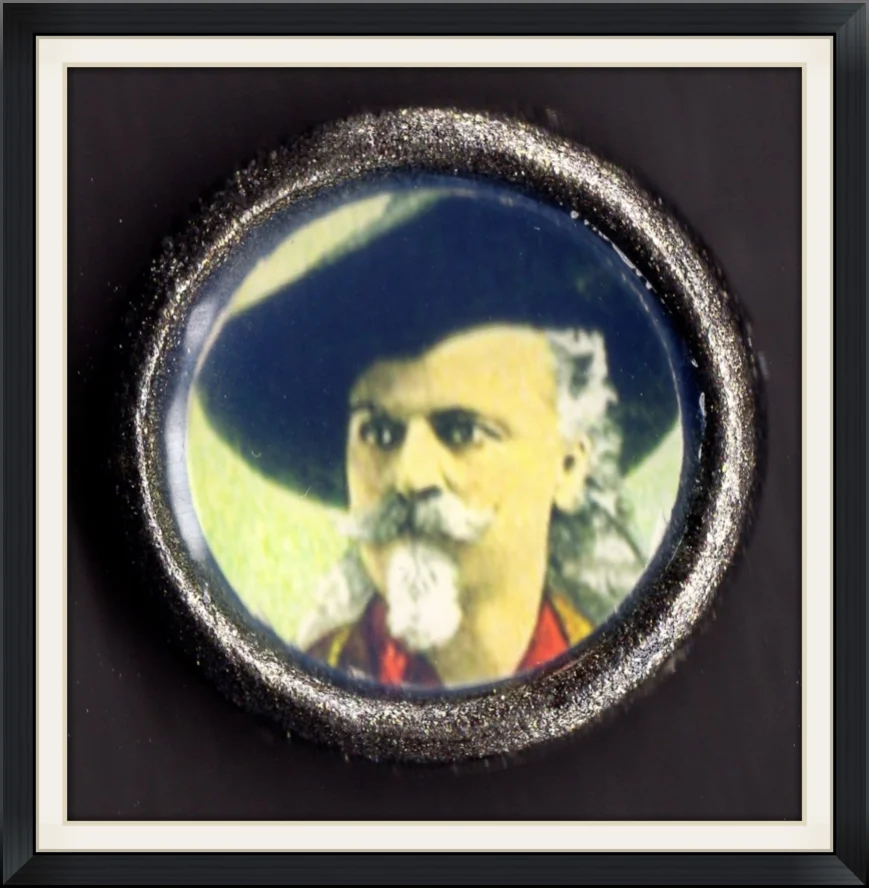 Portrait of Buffalo Bill Cody - Plastic, Lapel Pin