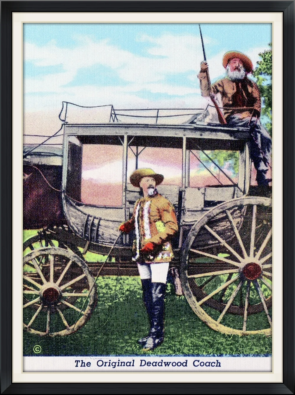 The Original Deadwood Coach - Buffalo Bill - Souvenir, Photo, Collector Card